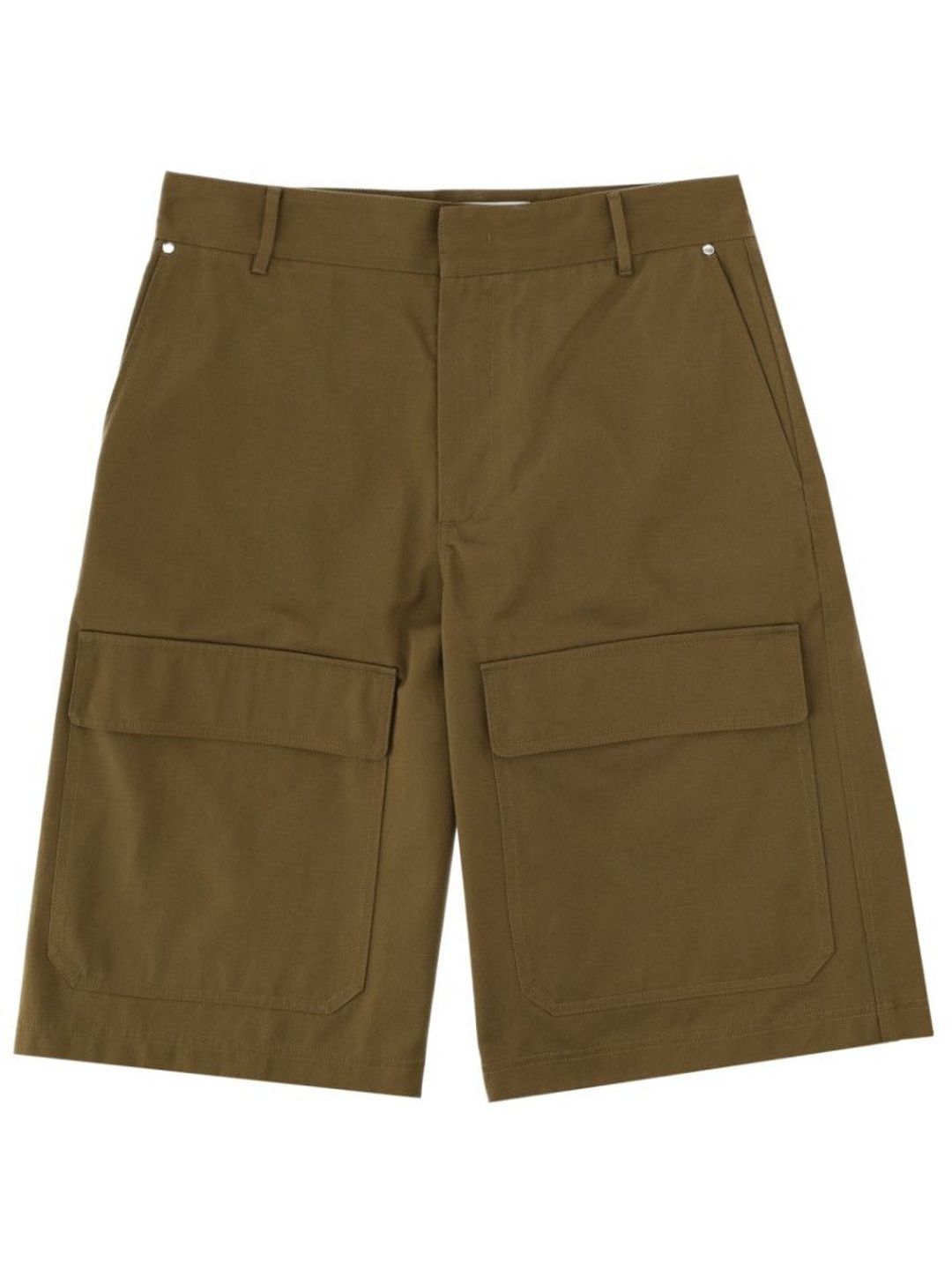 msgm Green Solid Shorts-picture-14