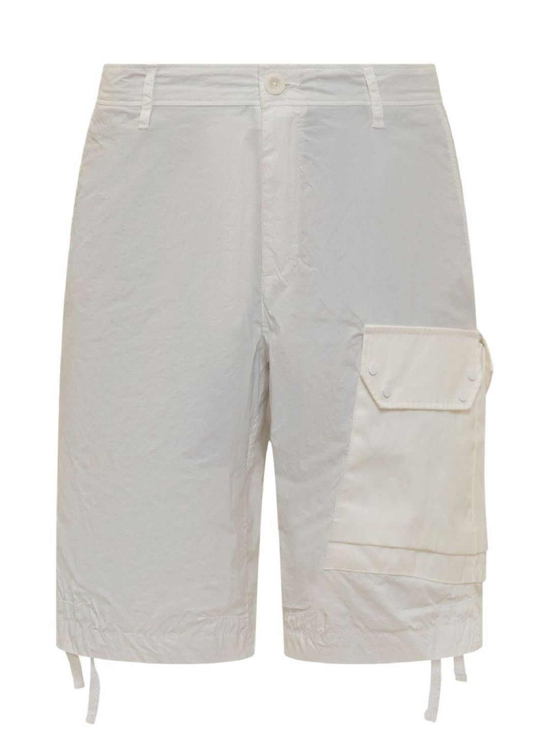 Ten C White Solid Shorts-picture-55