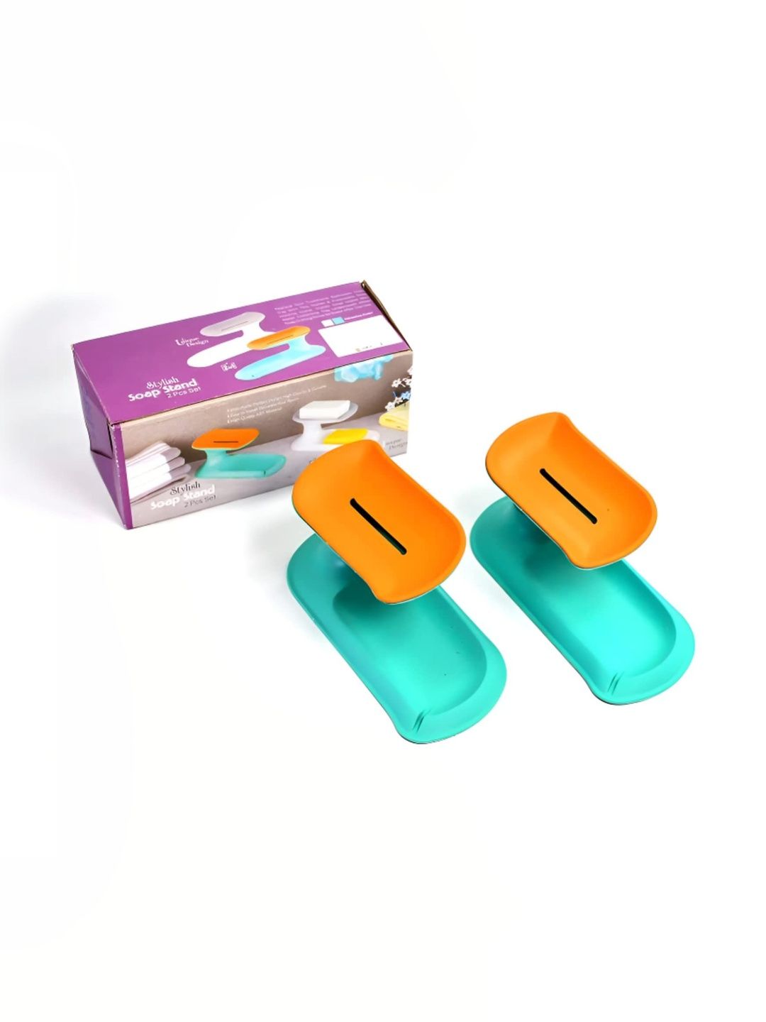 DeoDap Multicoloured Plastic Bathroom Accessories-picture-32
