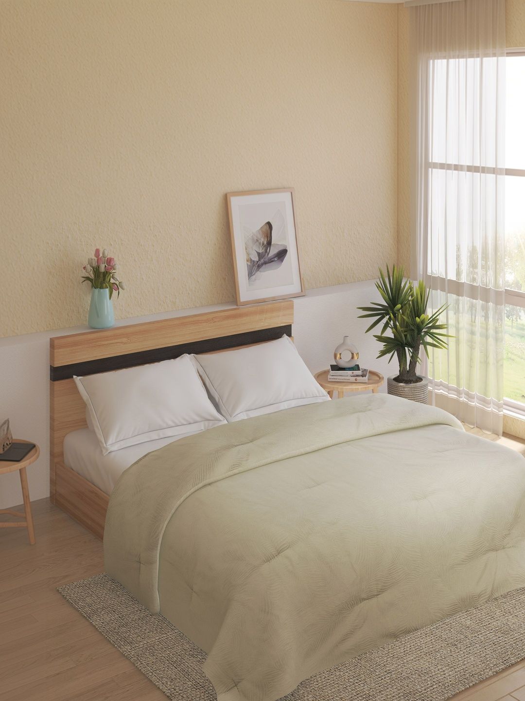 Home Centre Green Mild Winter 300 GSM Comforter-image-32