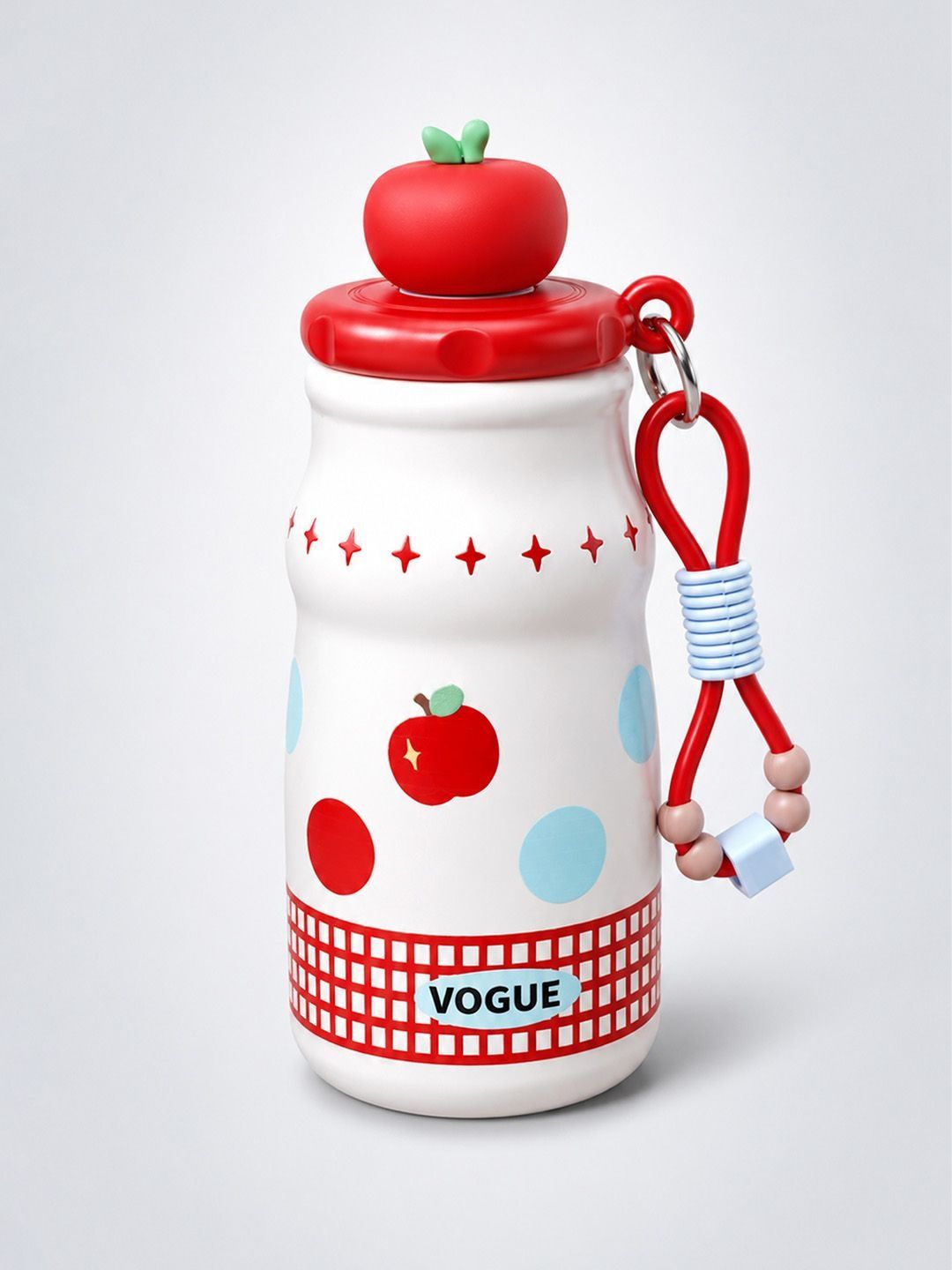 Little Surprise Box Red & White Single Stainless Steel Colourblocked Double Wall Vacuum Water Bottle-picture-24