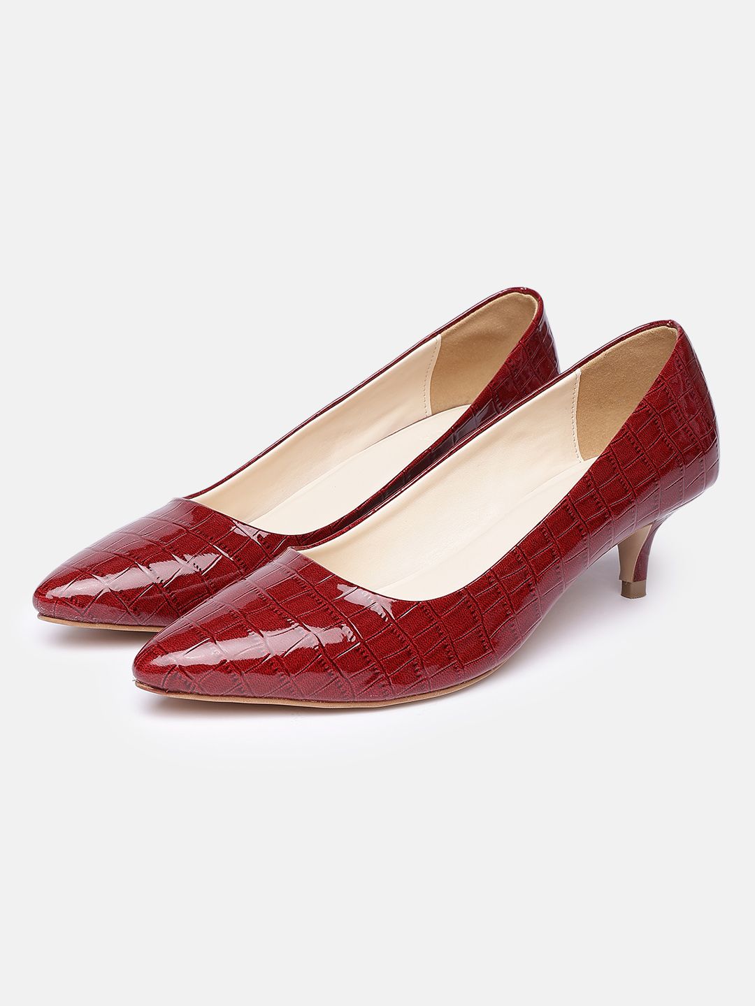 Nautica Textured Kitten Heeled Pumps-picture-10