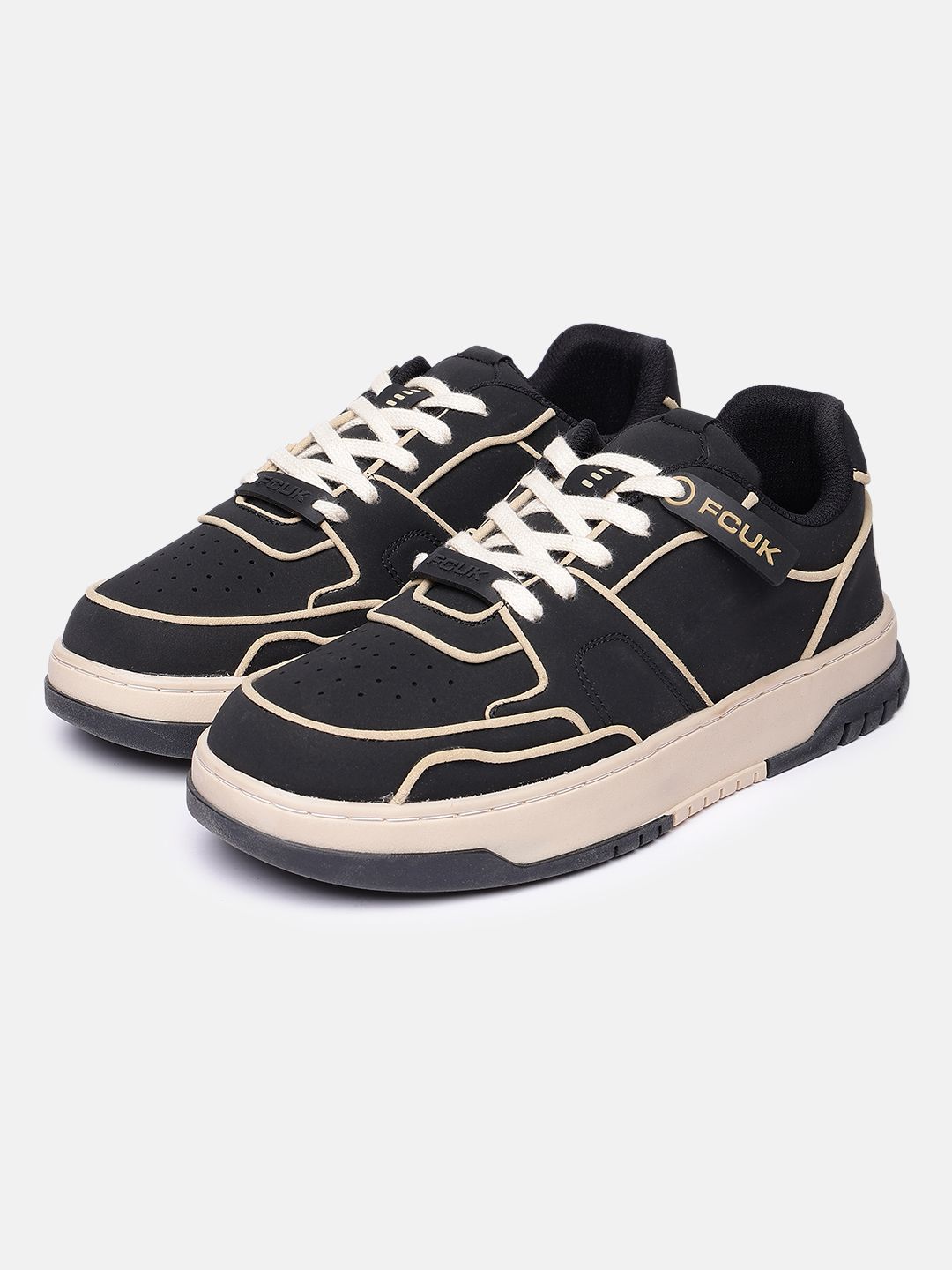 FCUK Men Colourblocked Sneakers-image-7