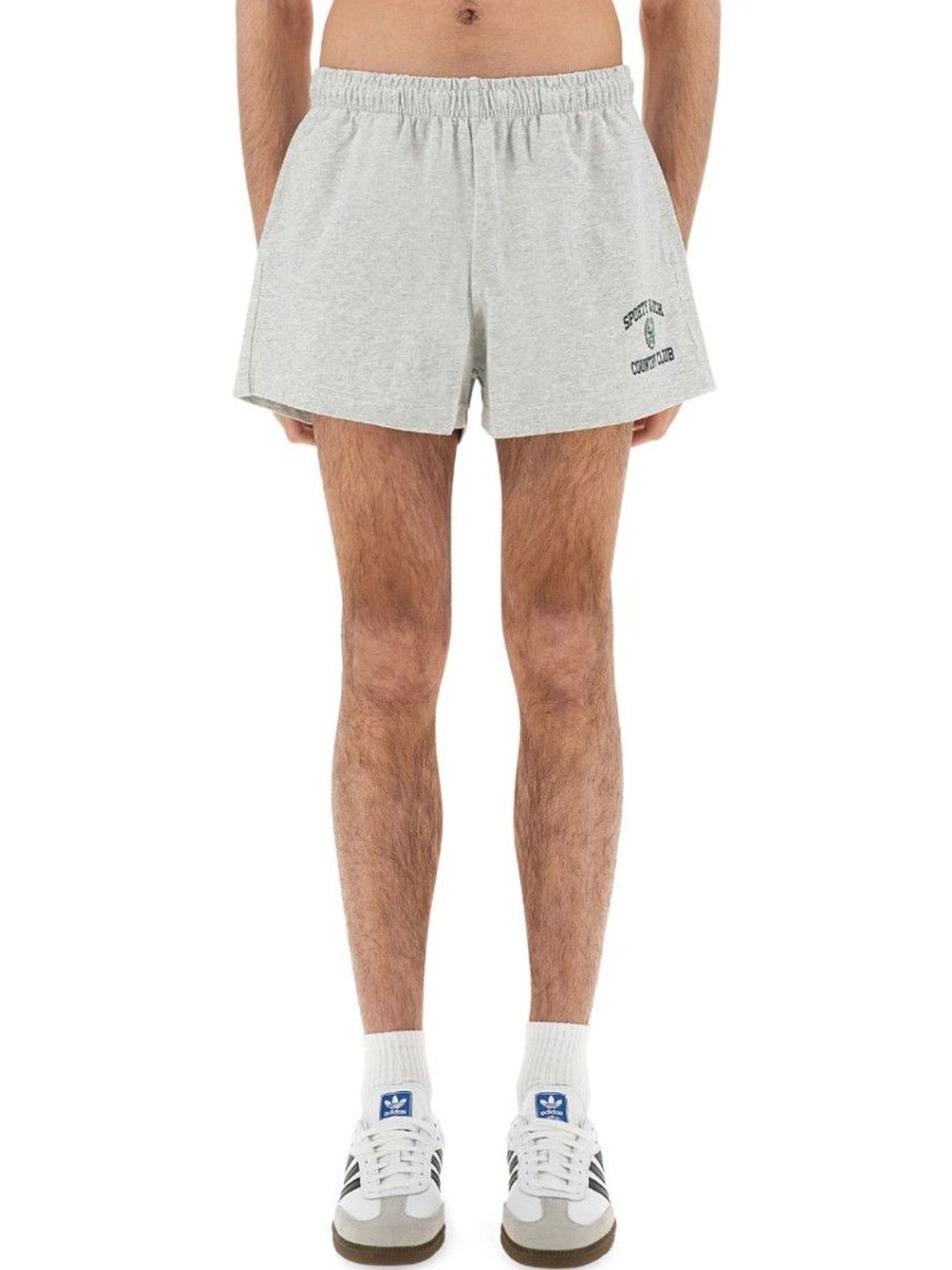 Sporty & Rich Grey Logo Shorts-picture-37