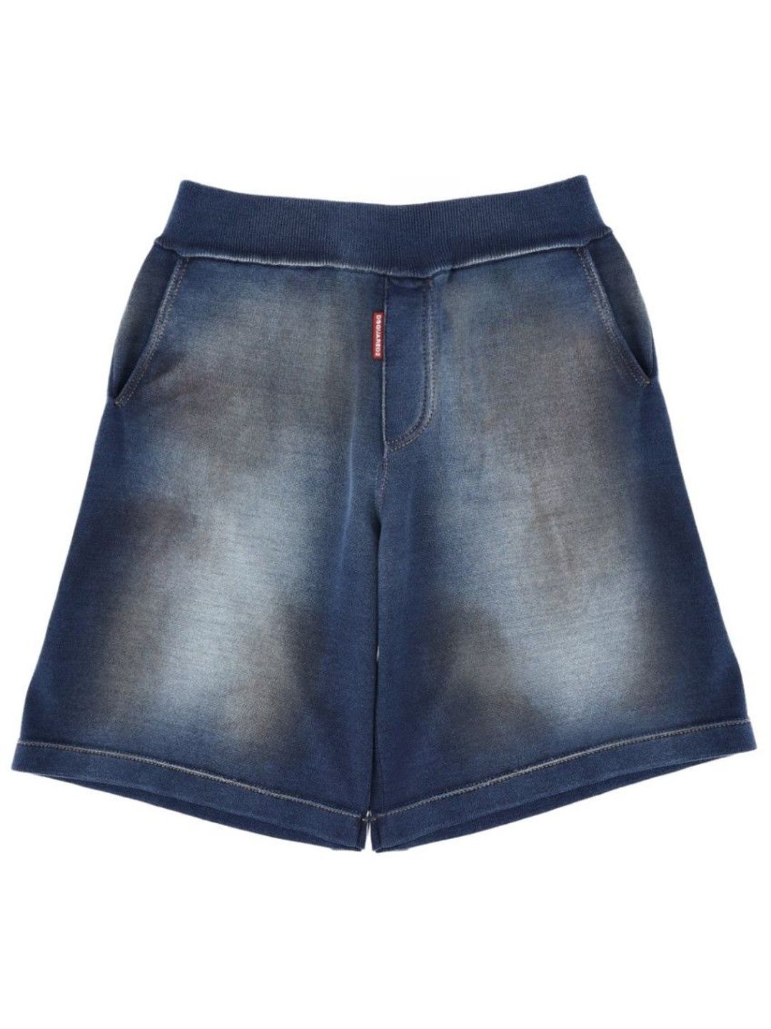 Blue Distressed Shorts-image-36