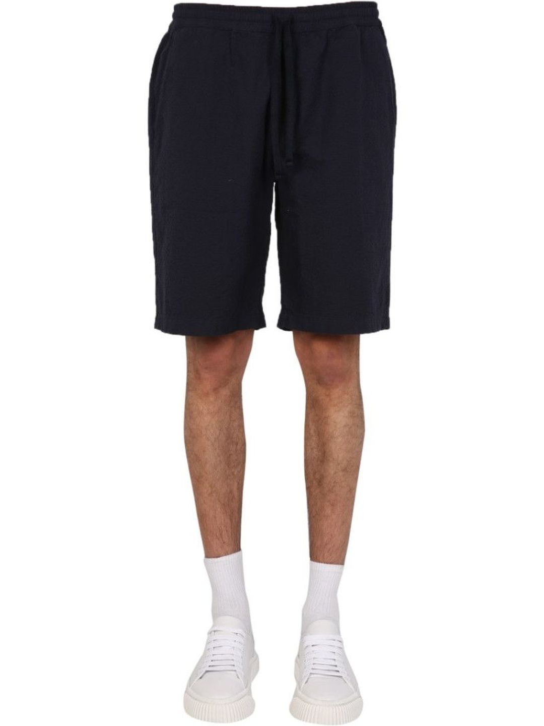 Universal Works Dark Blue Solid Shorts-picture-31