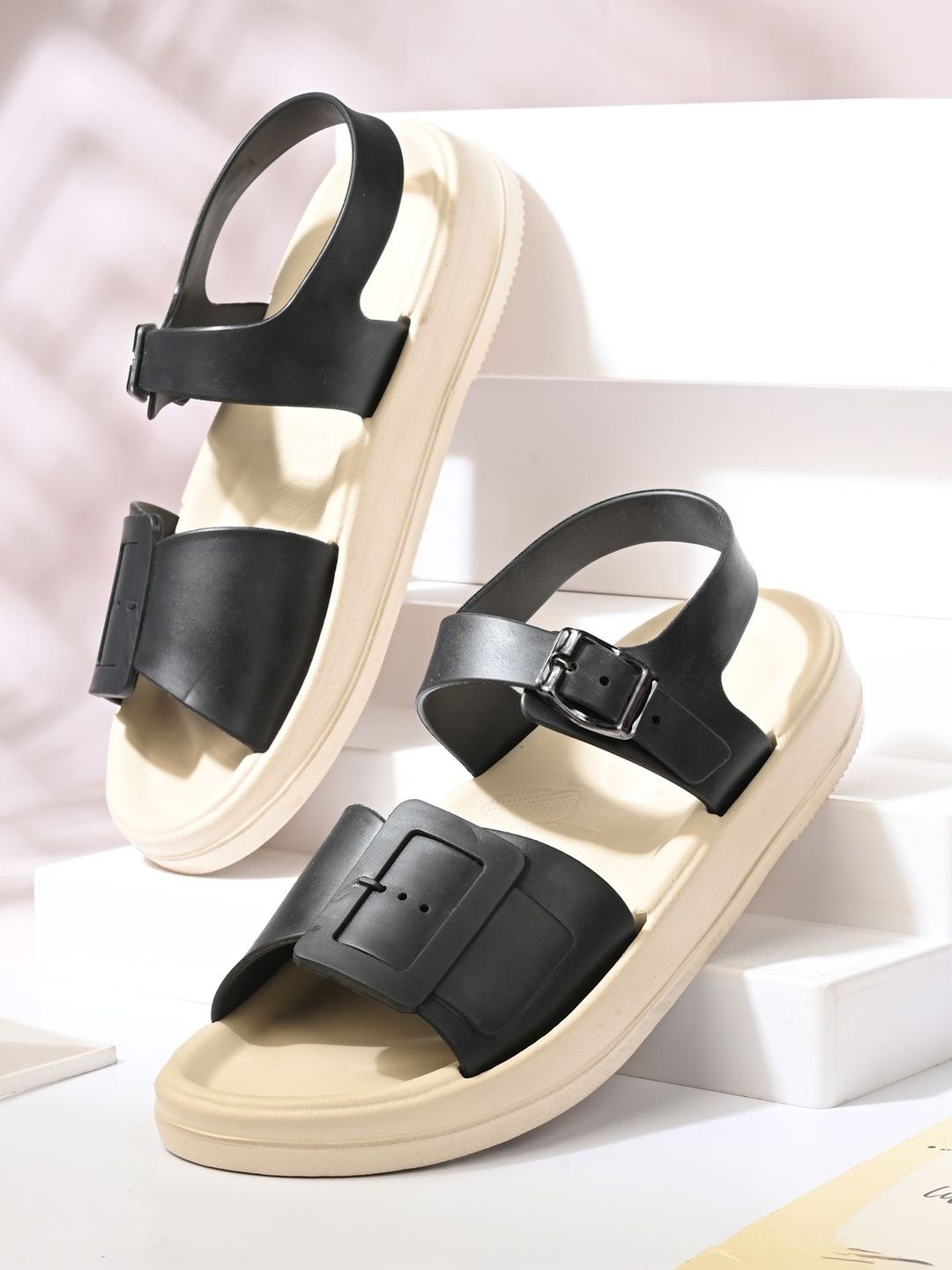 CORSICA Flatform Sandals with Buckles-picture-21
