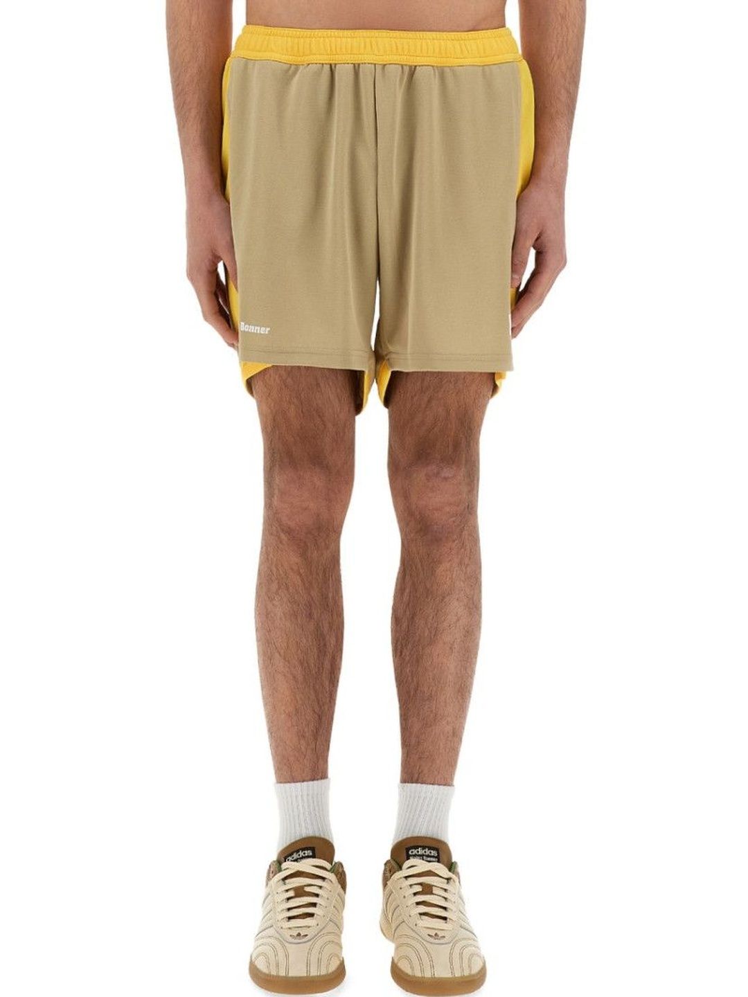 Wales Bonner Yellow Color Block Shorts-picture-28