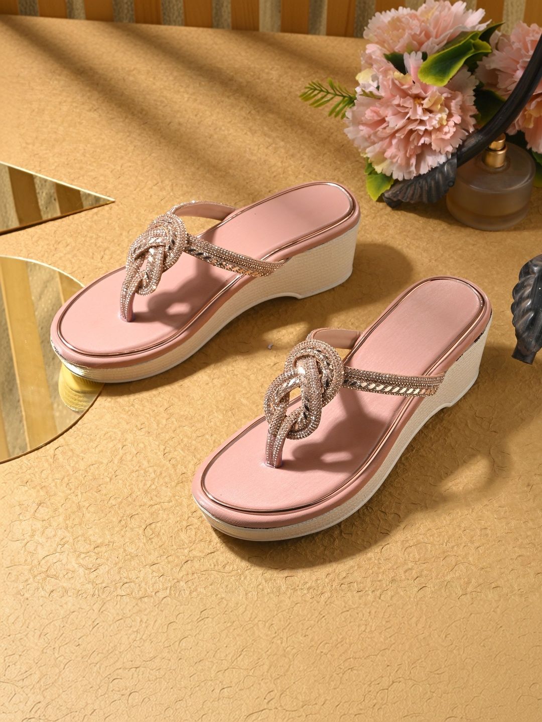 glitchez Embellished Wedge Sandals-picture-16