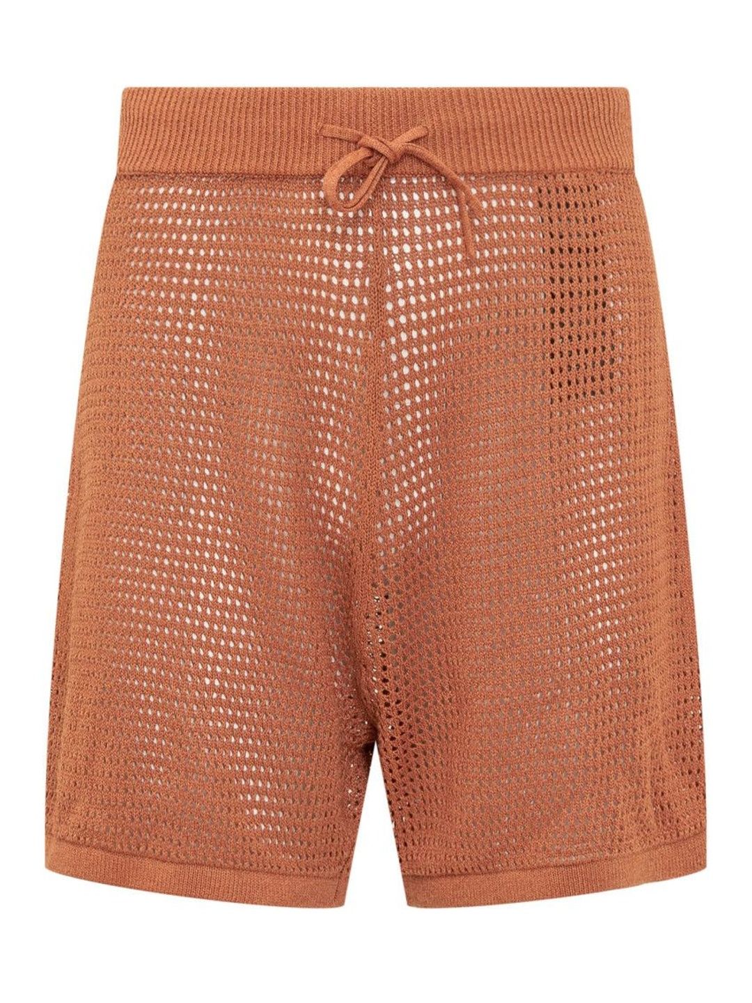 nanushka Orange Knitted Shorts-picture-31