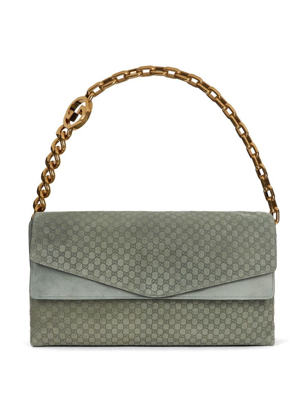 Gucci Green Logo Large Shoulder Bag-picture-38
