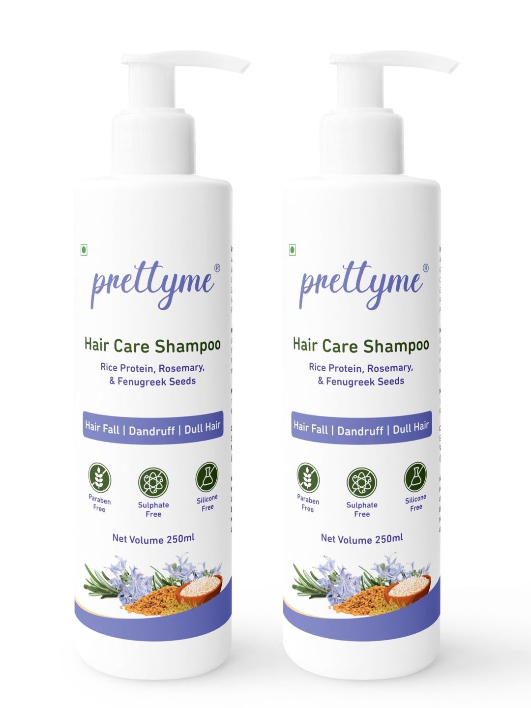Prettyme Set Of 2 Rosemary & Rice Protein Shampoo - 250 ml Each-picture-27