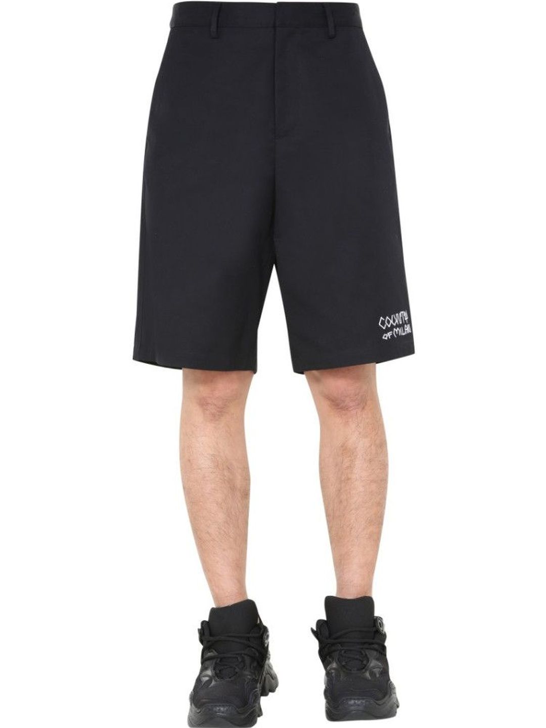 marcelo burlon Black Graphic Shorts-picture-19