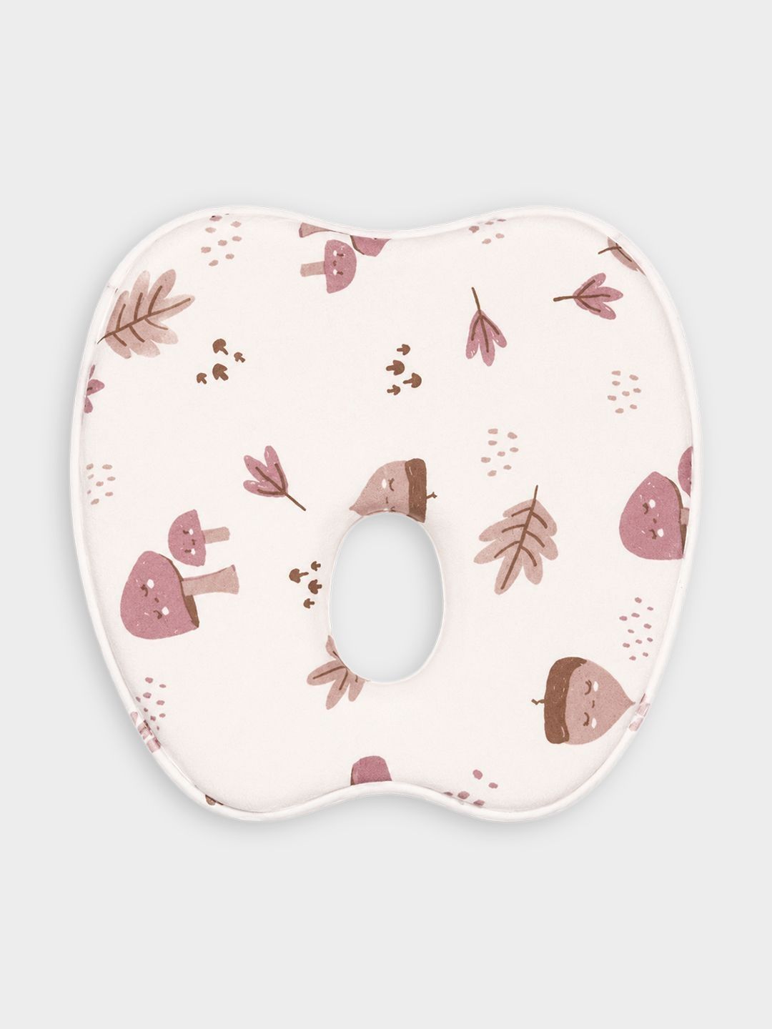 MiArcus Cream-Coloured Memory Foam Filled Cotton Baby Pillow-picture-24