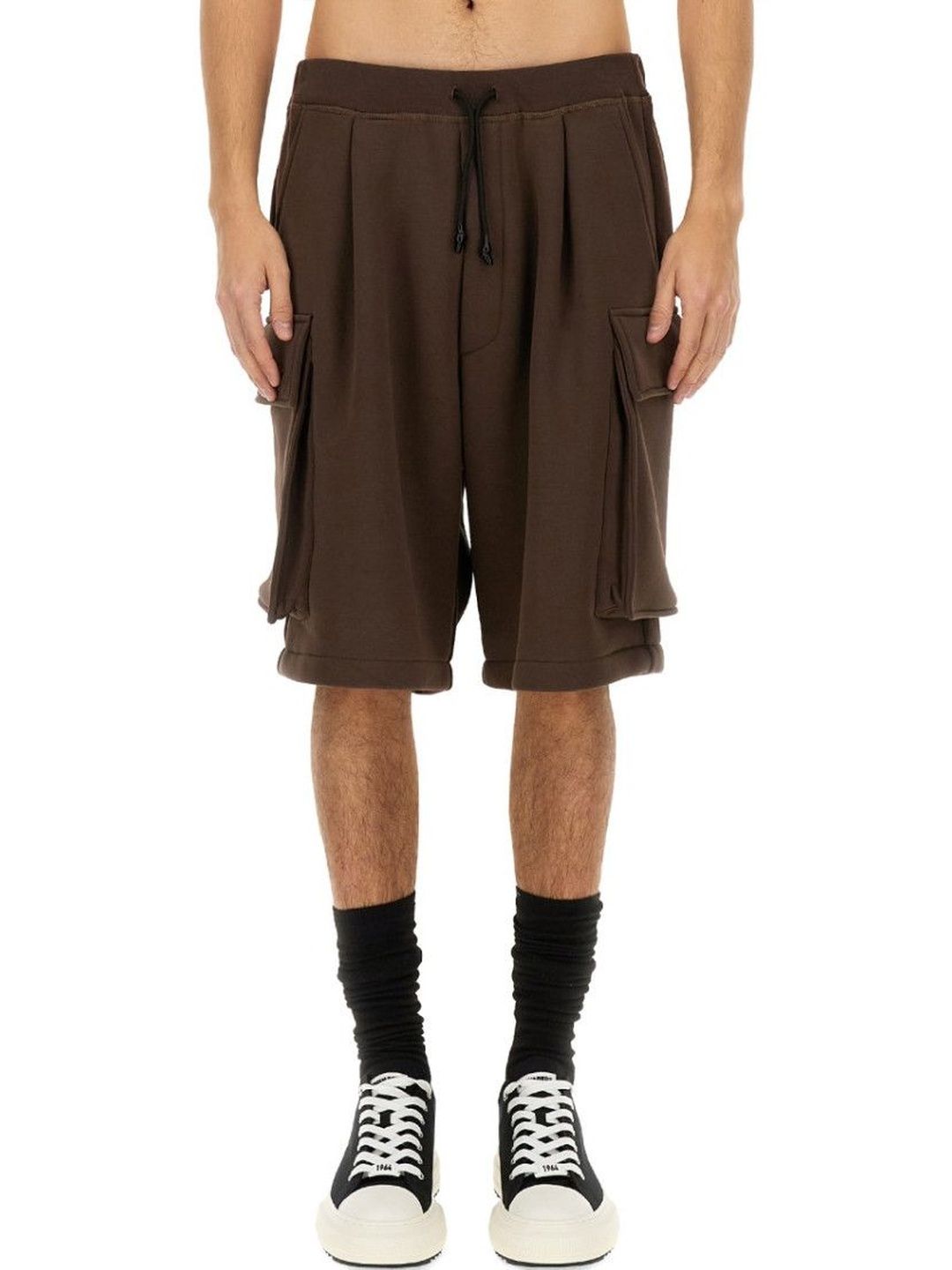dsquared2 Brown Solid Shorts-picture-24