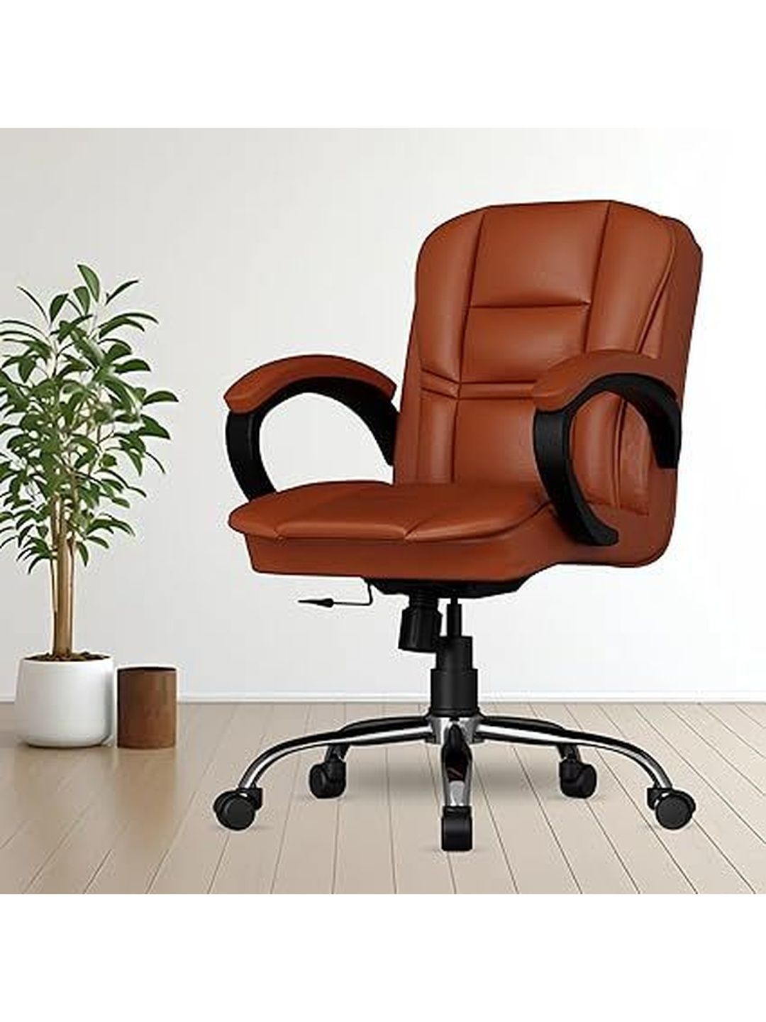 FUGO Tan Adjustable Seat Height Study Arm Chair-picture-47