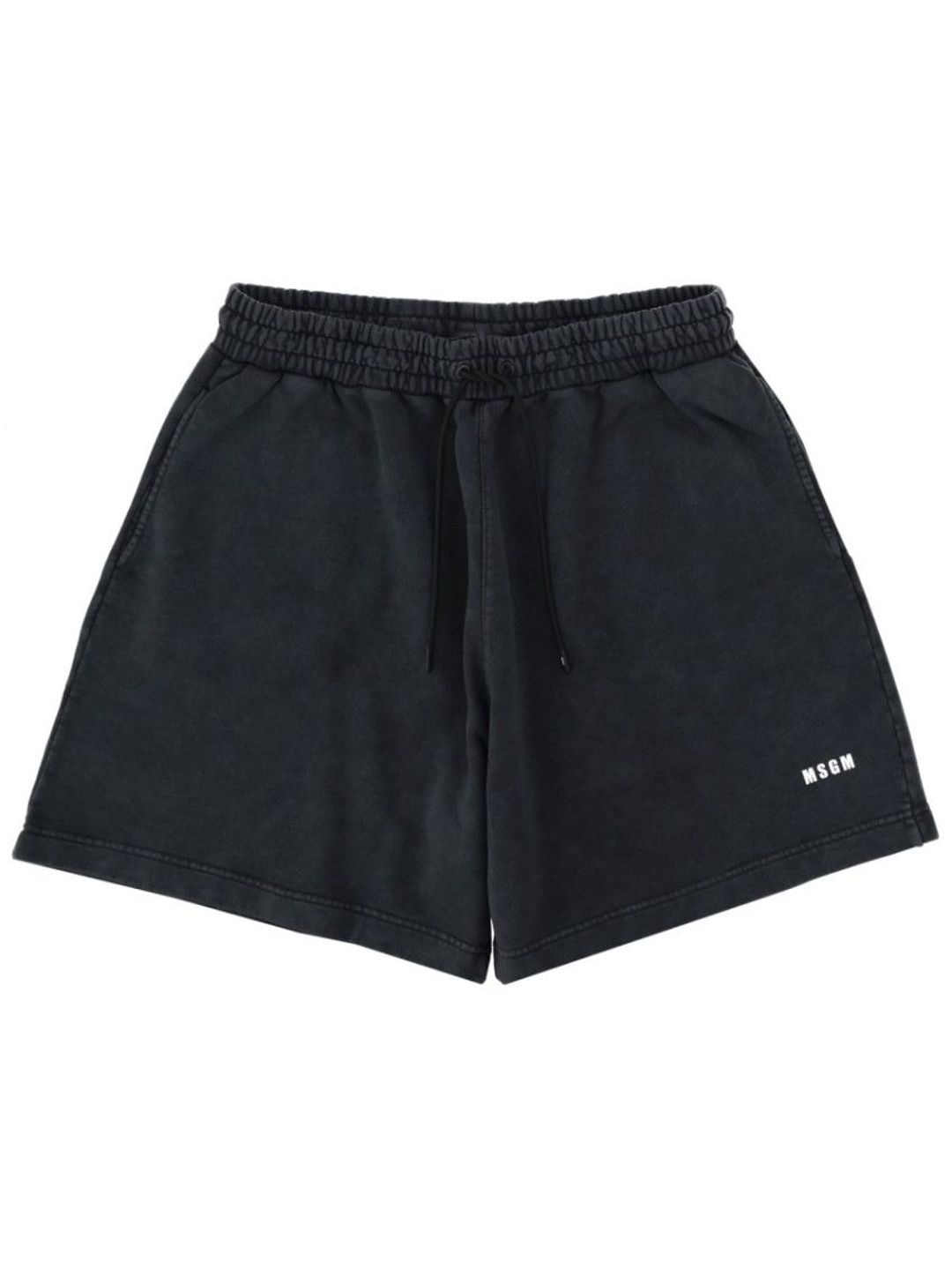 msgm Black Logo Shorts-picture-14