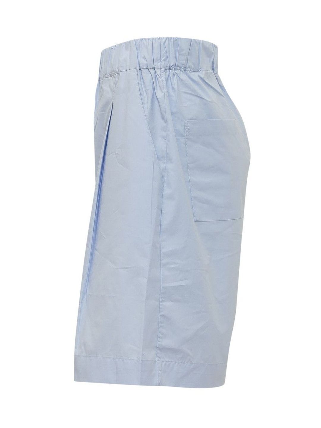 Sky Blue Solid Shorts-image-34