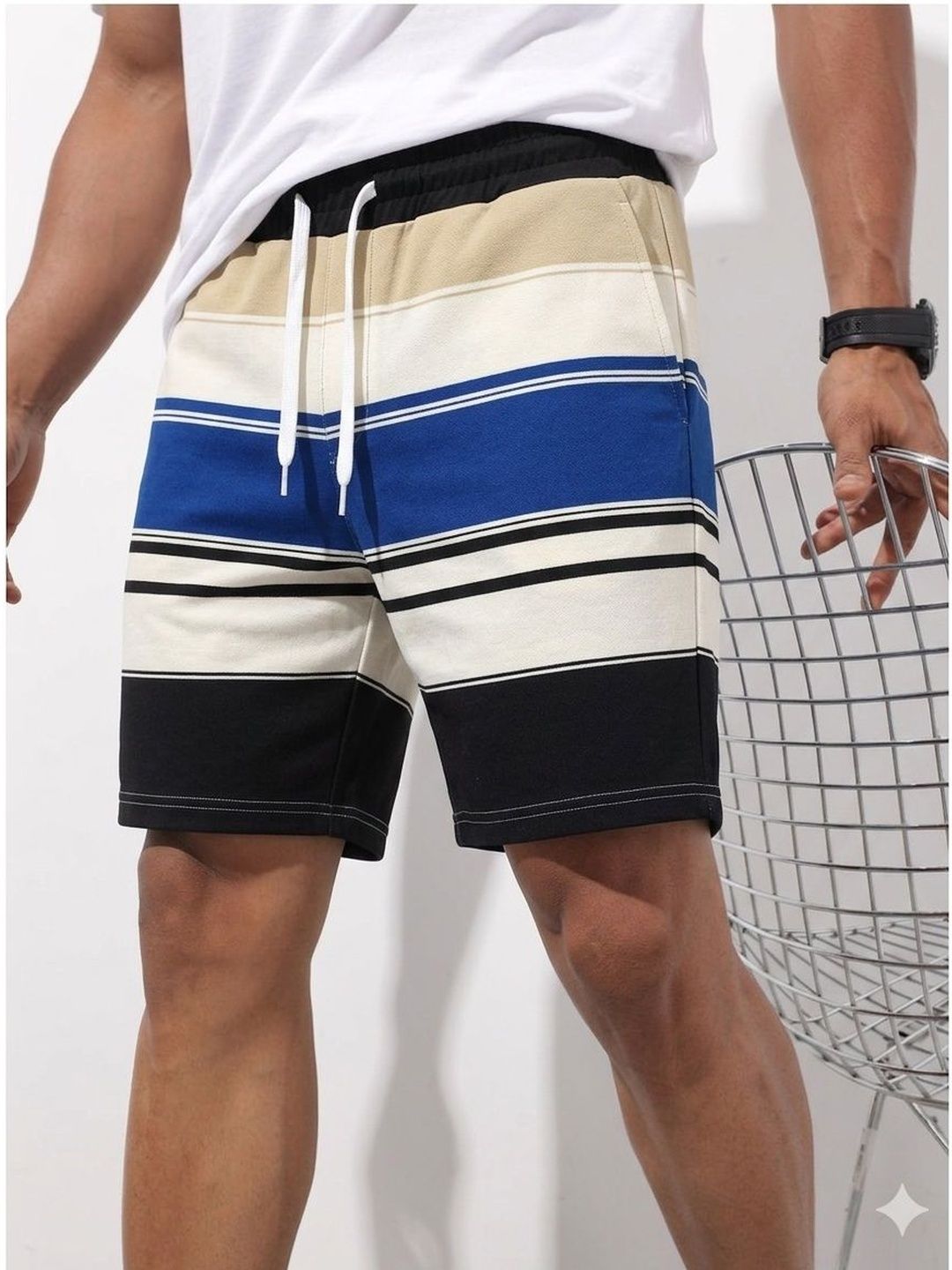 Roadster Men Striped Technology Shorts-picture-17