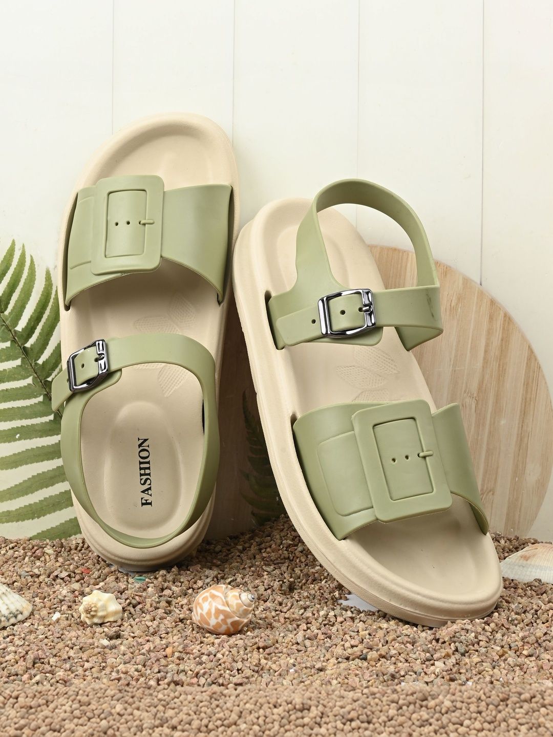 glitchez Comfort Sandals with Buckles-picture-15