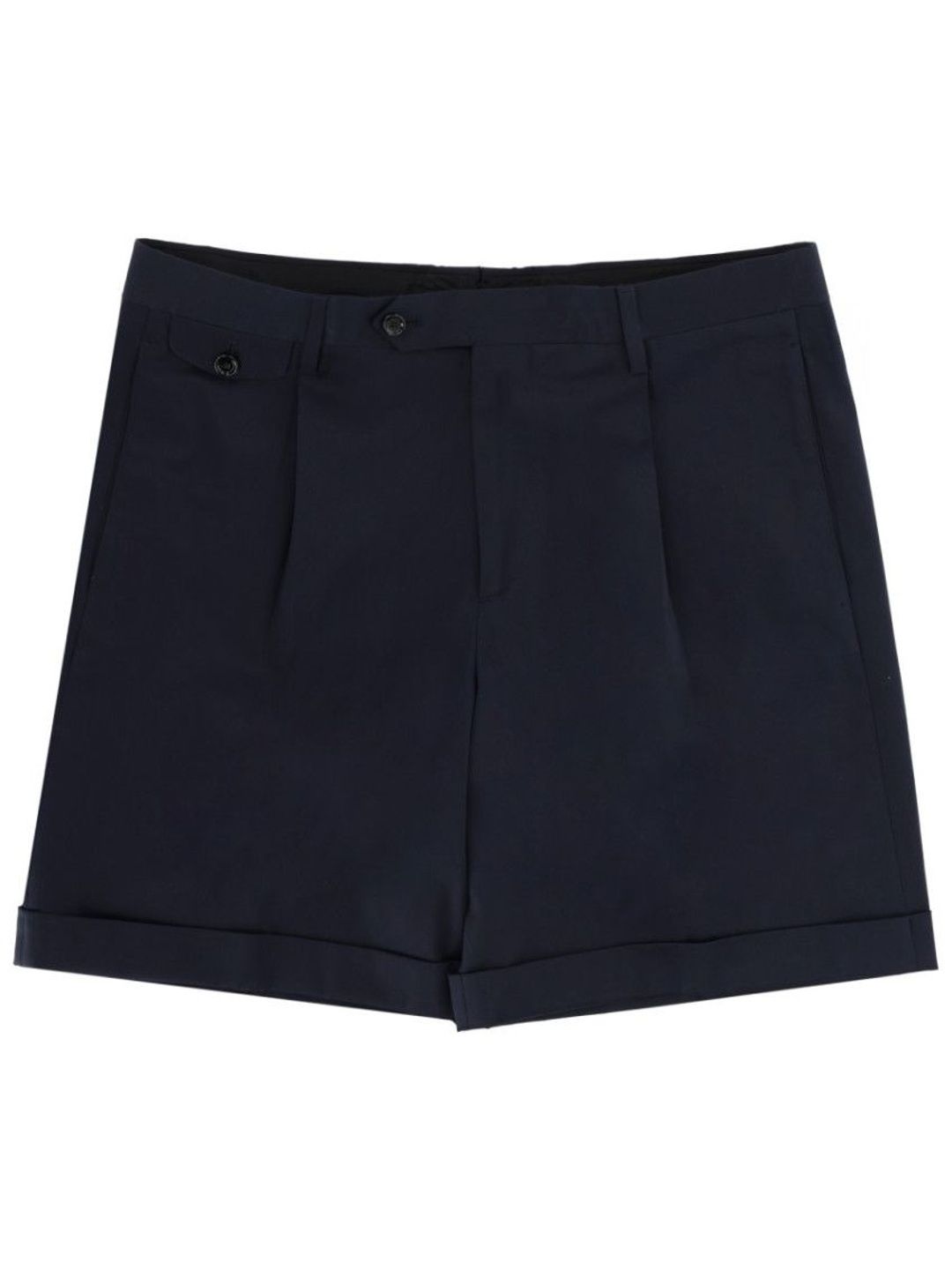 lardini Dark Blue Solid Shorts-picture-24