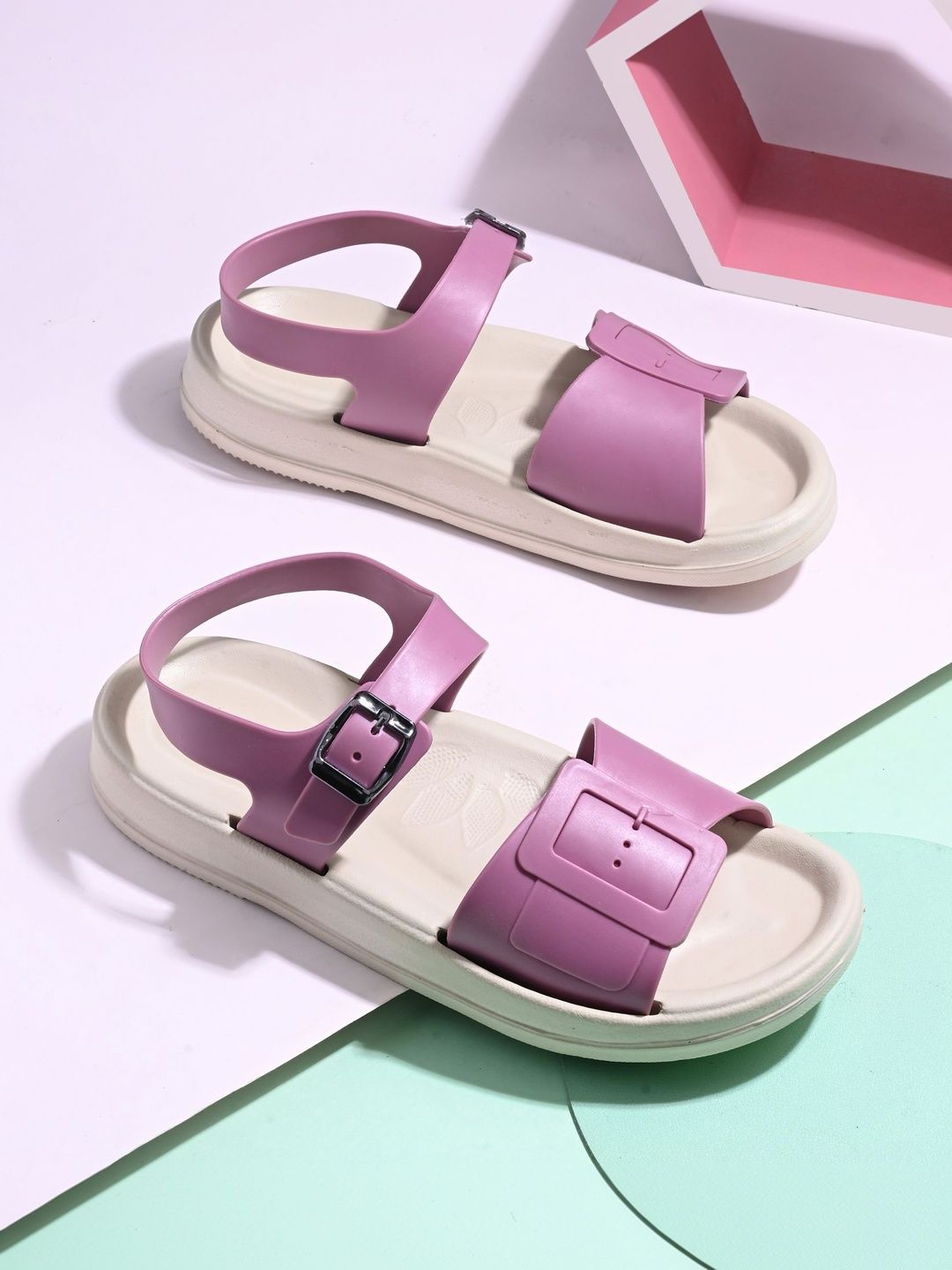 CORSICA Flatform Sandals with Buckles-picture-22
