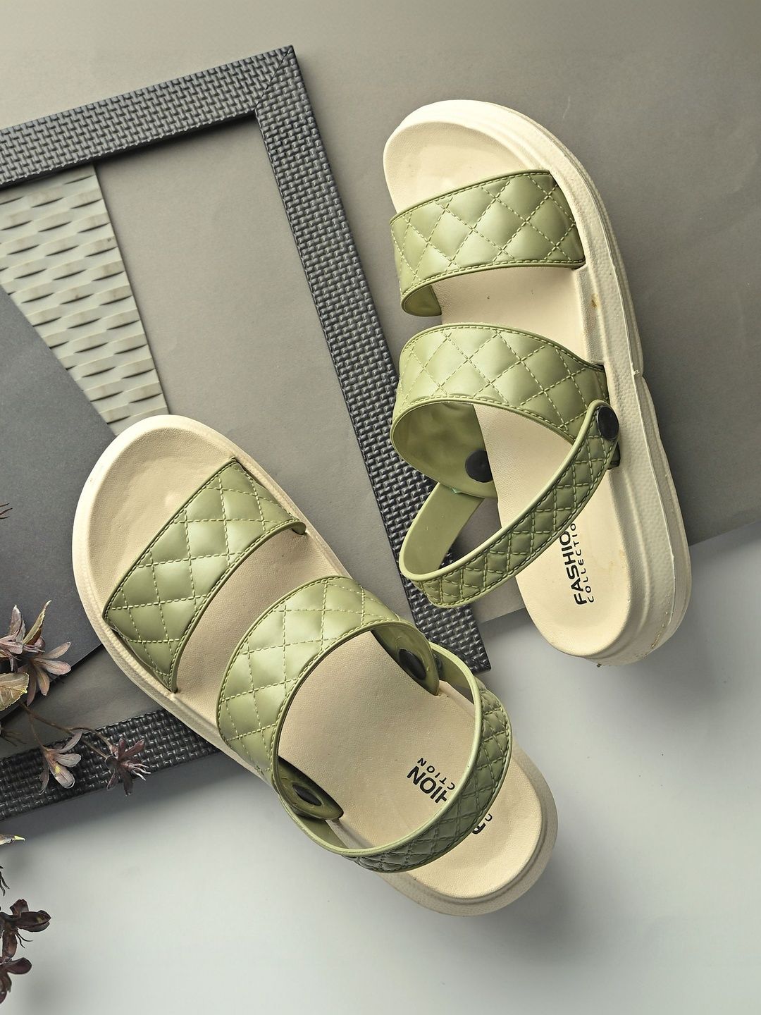 CORSICA Textured Flatform Sandals-picture-35