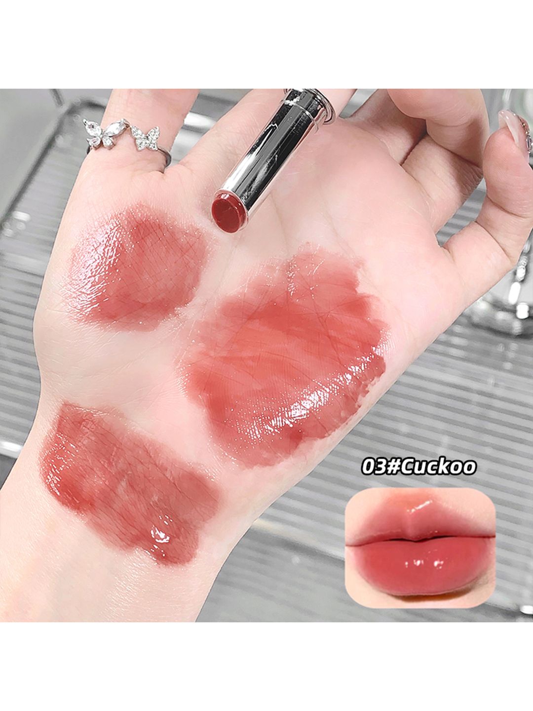 Gege Bear Moisturizing Lip Gloss - 2 ml - Cuckoo 03-image-43