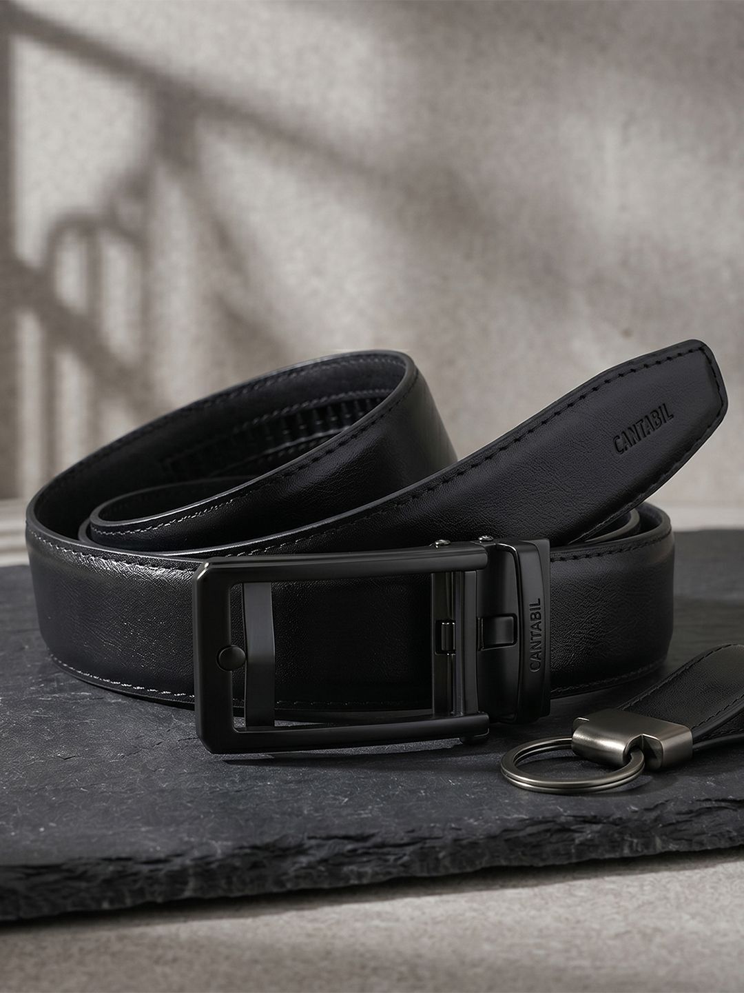 Cantabil Men Leather Reversible Formal Belt-image-35