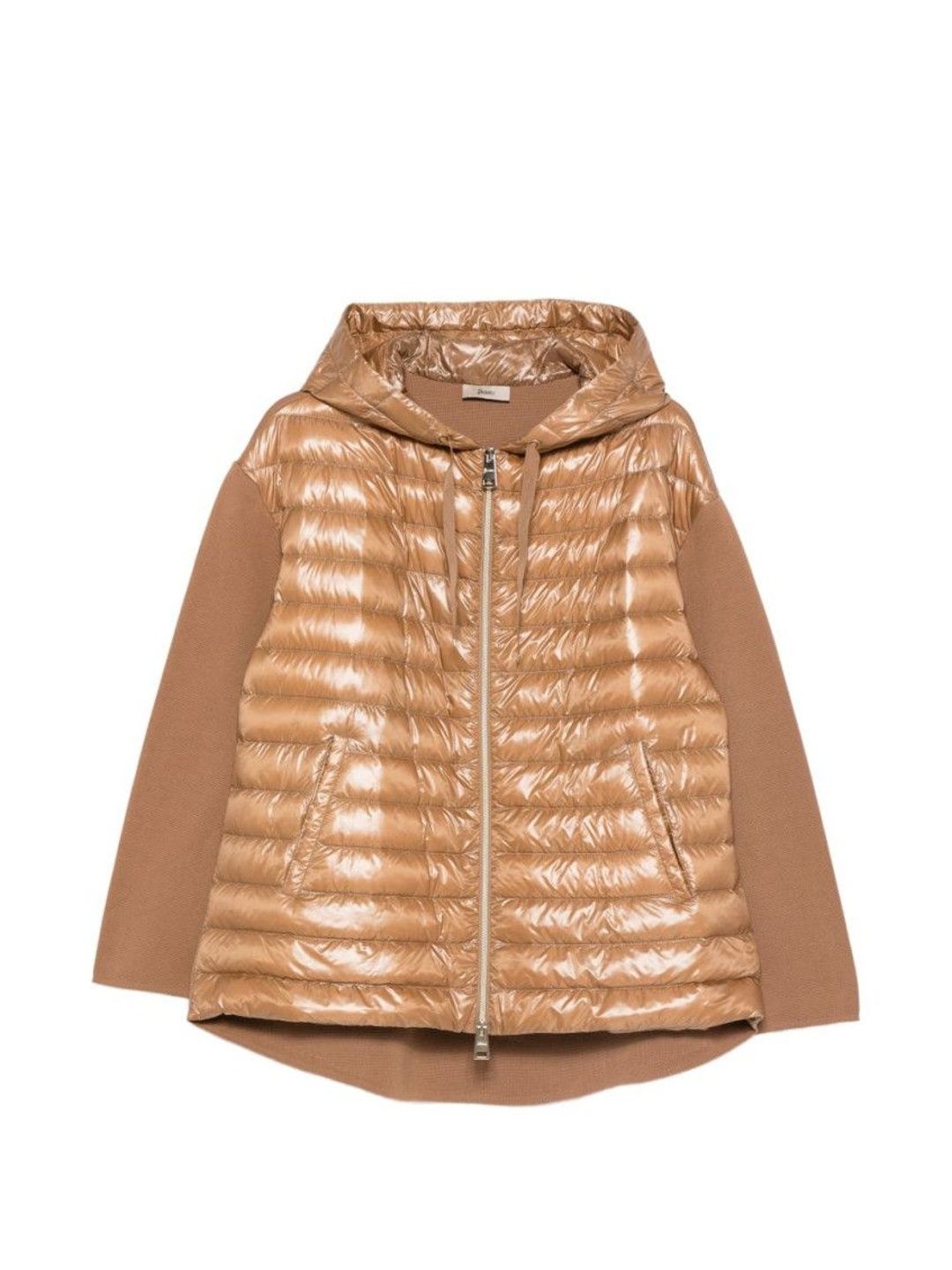Herno Brown Quilted Hood Jacket-picture-25