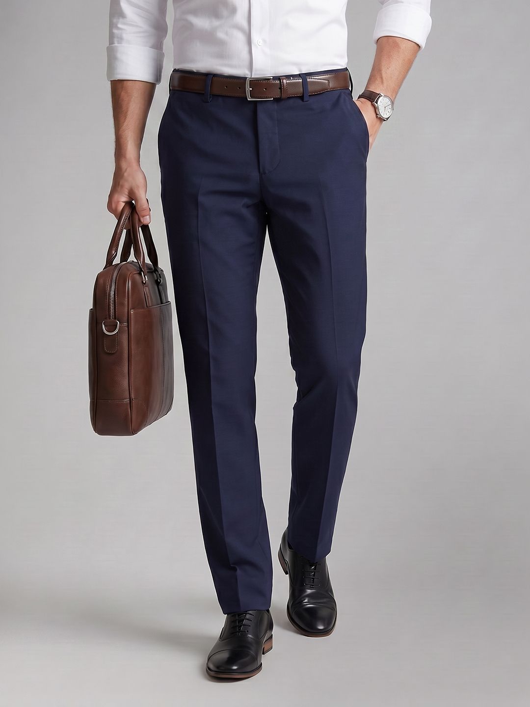 Allen Solly Men Slim Fit Formal Trousers-image-48