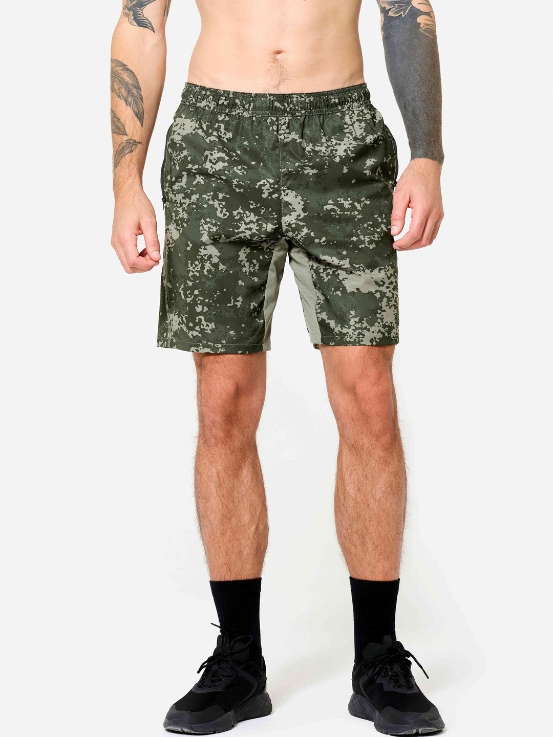 Decathlon Men Camouflage Printed Training or Gym Shorts-picture-33