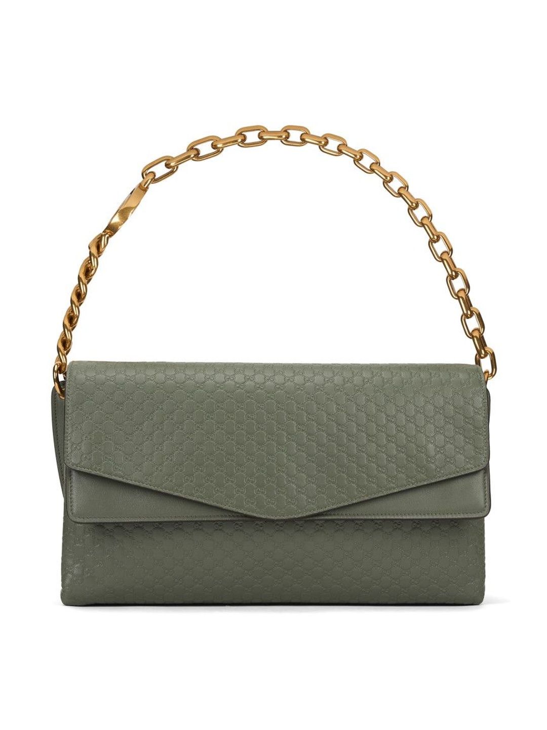 Gucci Green Monogram Shoulder Bag-image-2