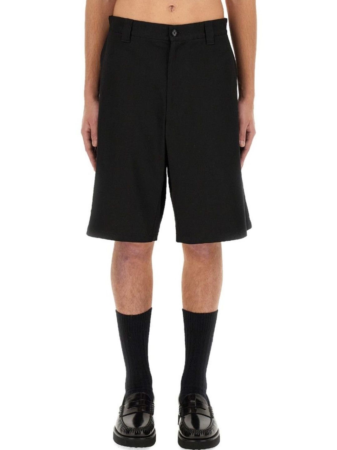 moschino Black Solid Shorts-picture-32