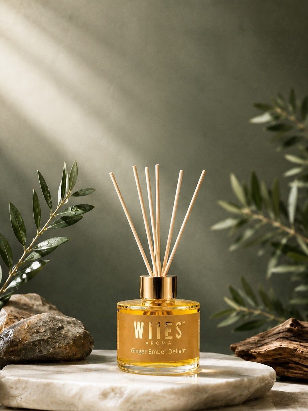 Wiies Cream Ginger Amber Delight Reed Diffuser 100 ml-image-33