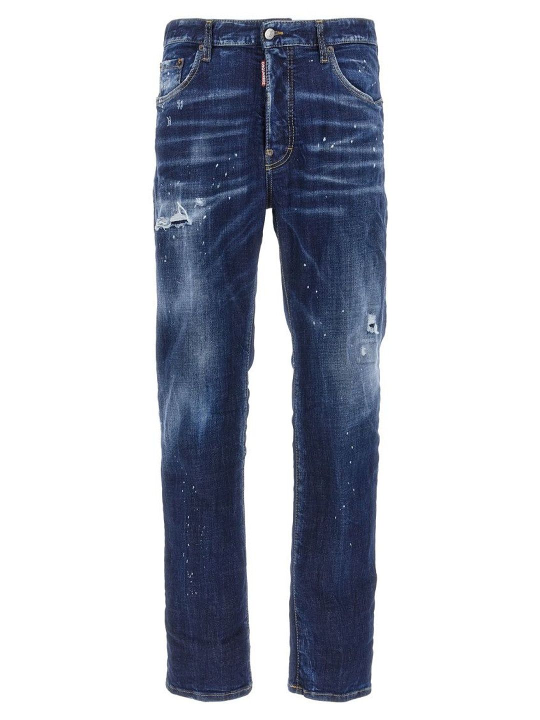 dsquared2 Blue Straight Denim Jeans-picture-50