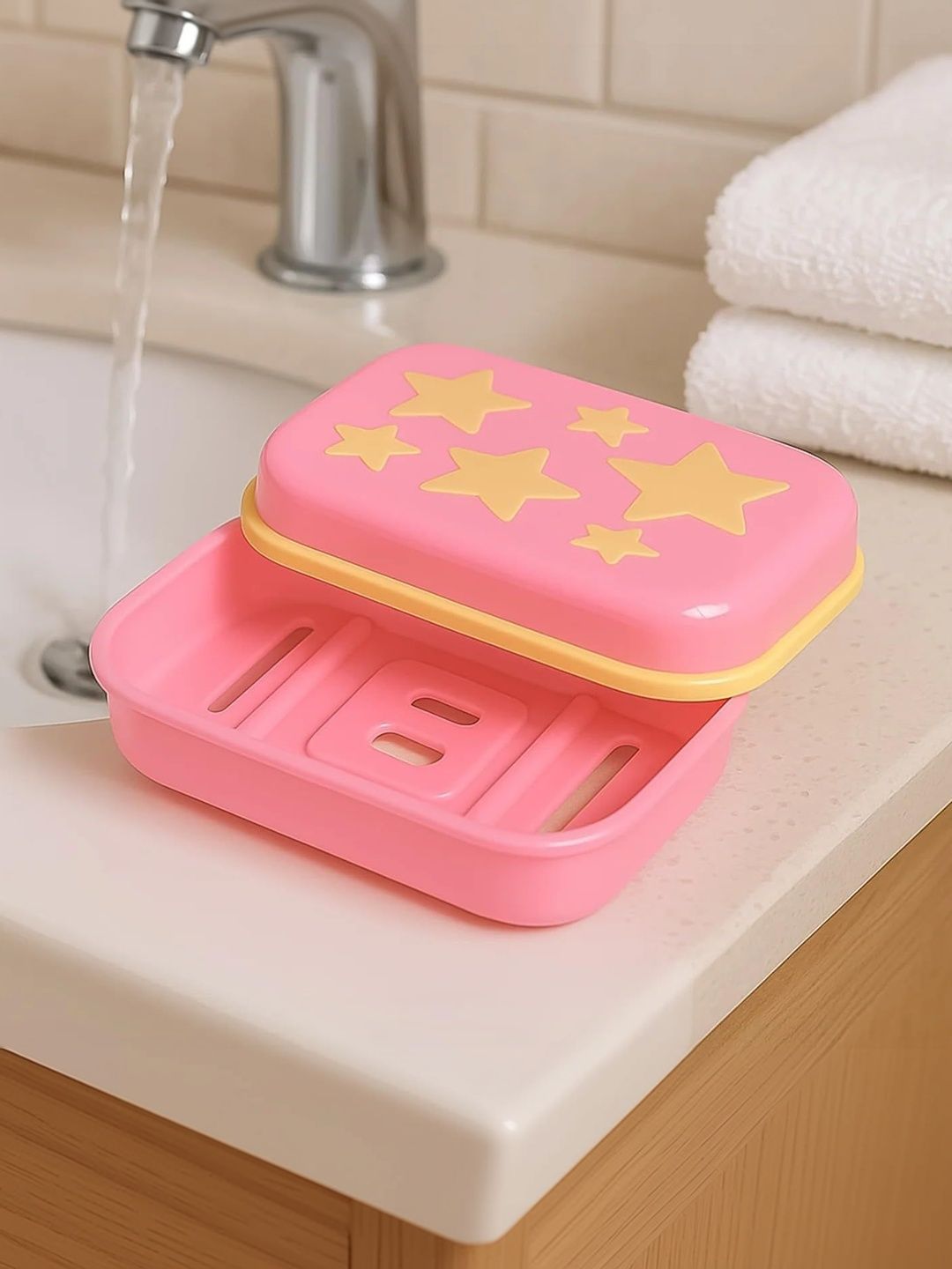 DeoDap Multicoloured 5 Plastic Bathroom Accessories-picture-47