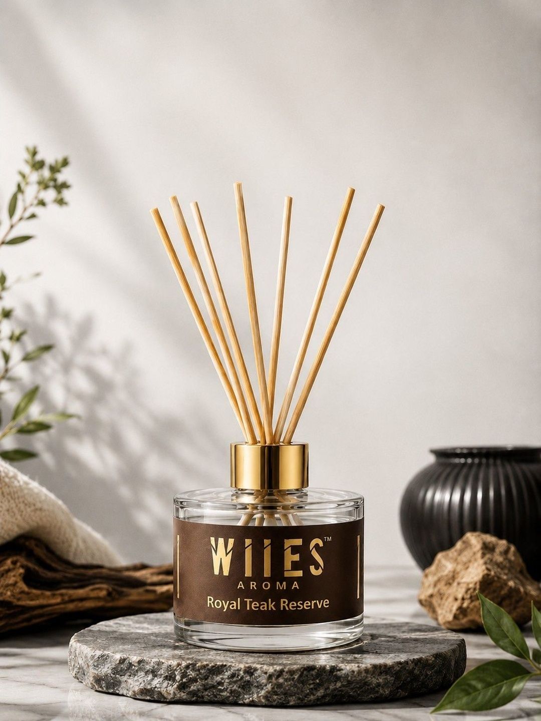 Wiies Cream Royal Teak Reserve Reed Diffuser 100 ml-image-48