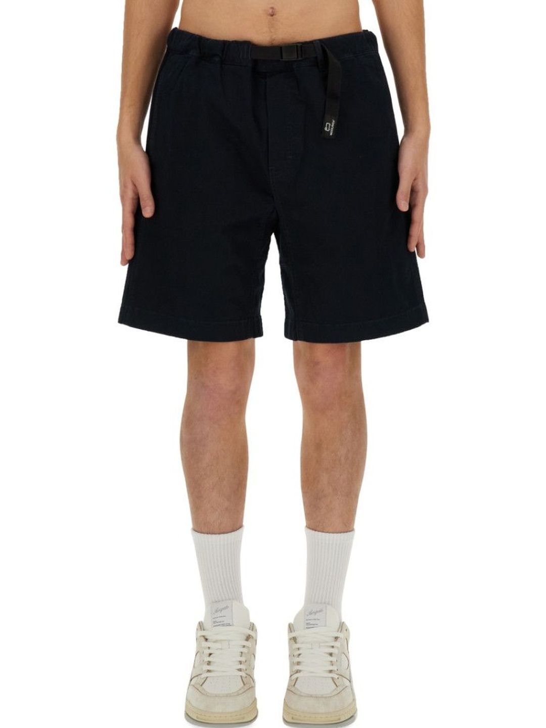 Blue Solid Shorts-image-2