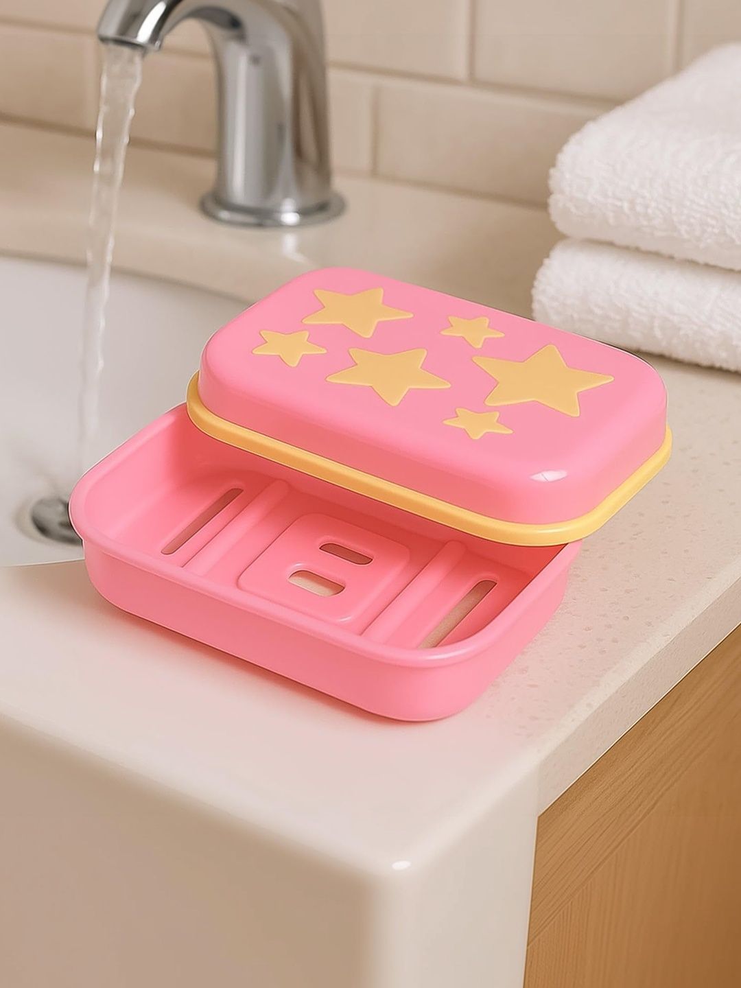 DeoDap Multicoloured Plastic Bathroom Accessories-picture-25