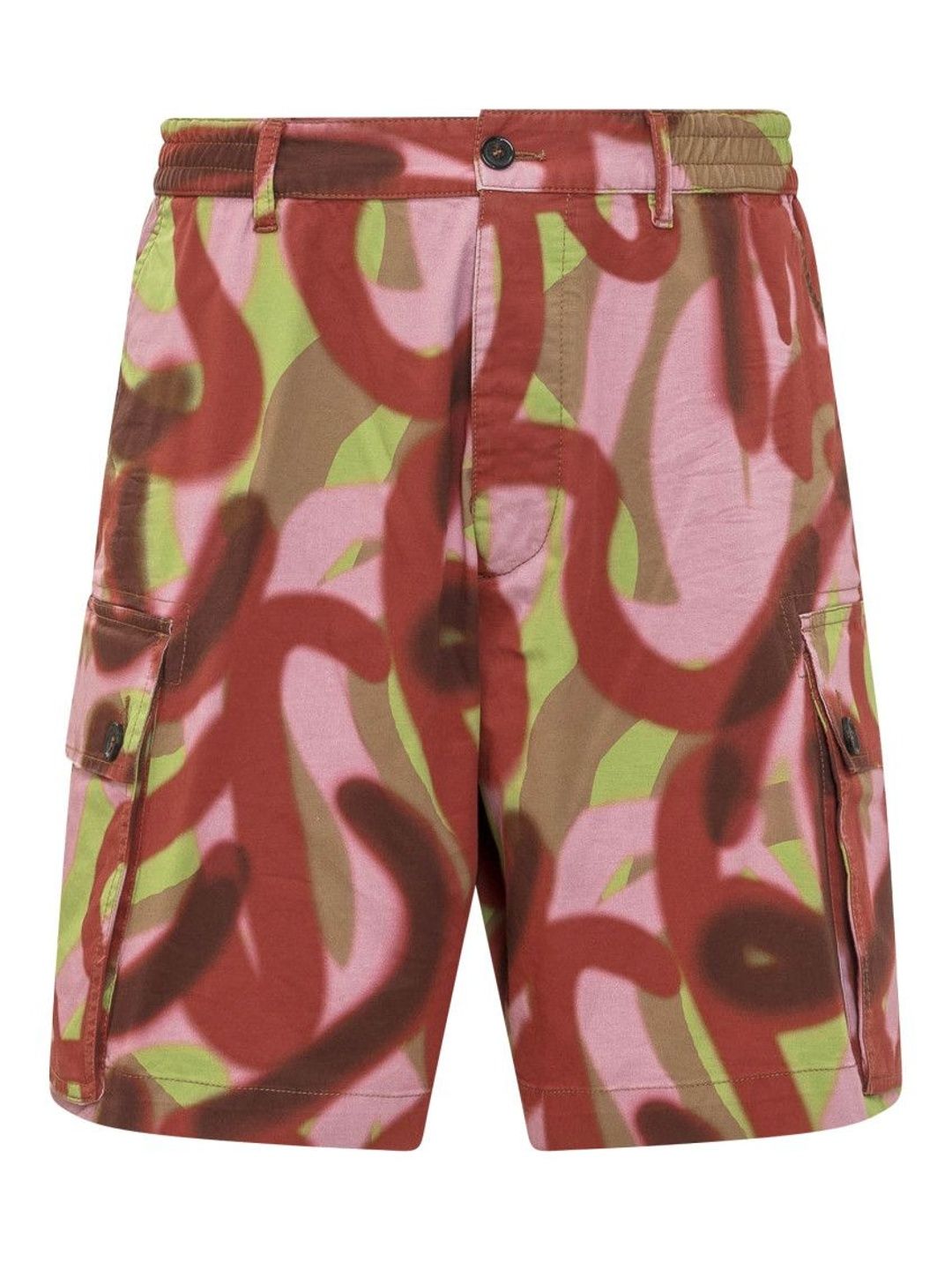 Multicolor Abstract Shorts-image-17
