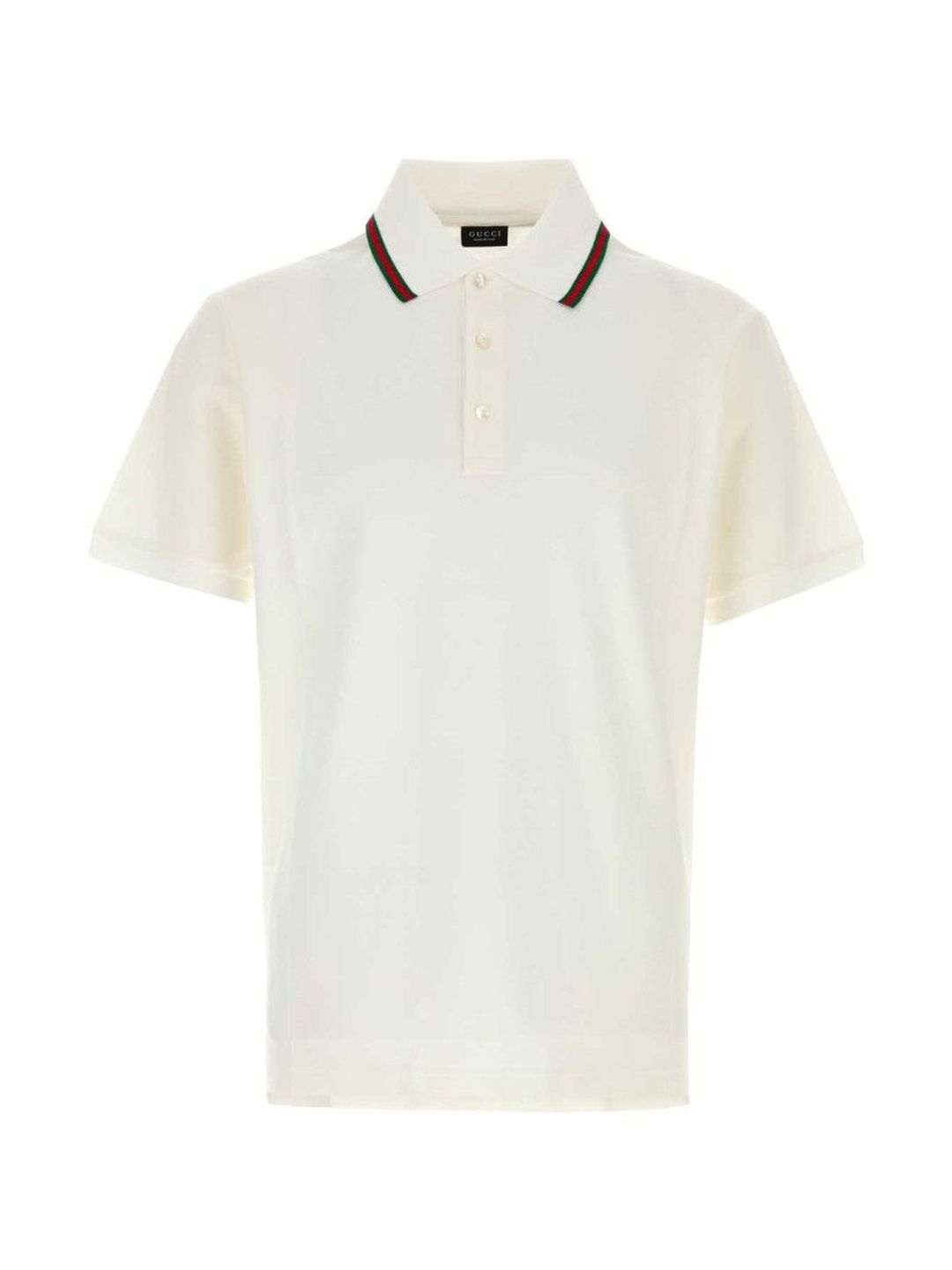 gucci White Solid Shirt Collar Polo-picture-41