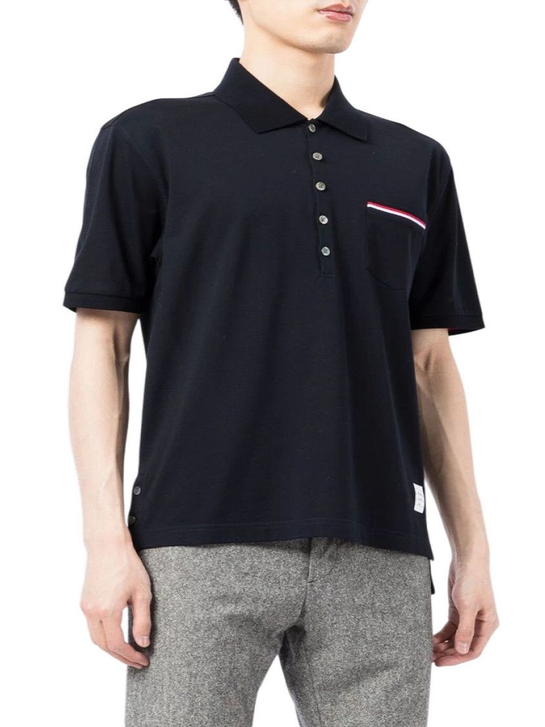 thom browne Blue Pique Polo-picture-31