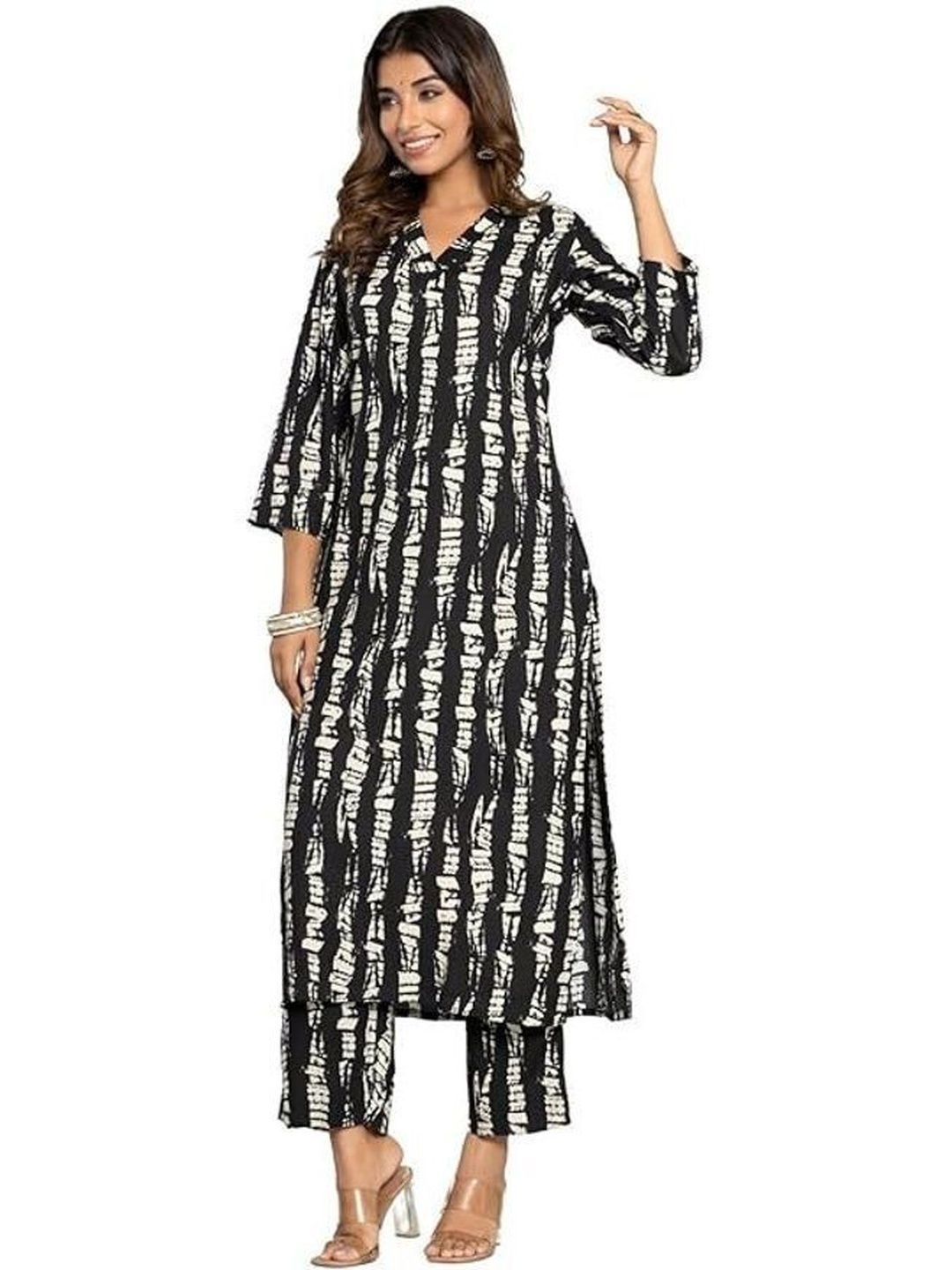 YANDZONE Women Printed Regular Kurta with Palazzos-picture-58
