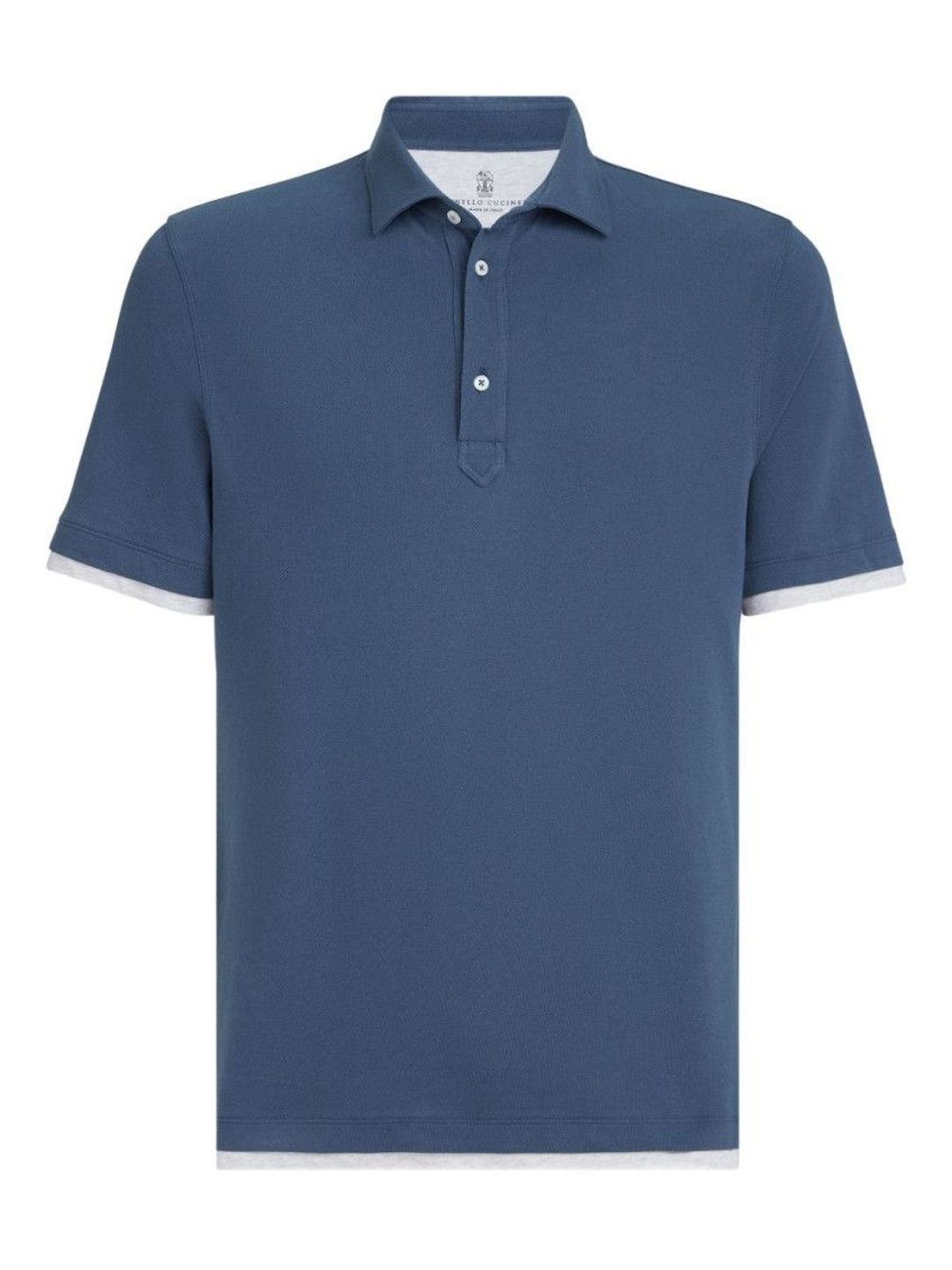 brunello cucinelli Navy Blue Solid Polo-picture-50