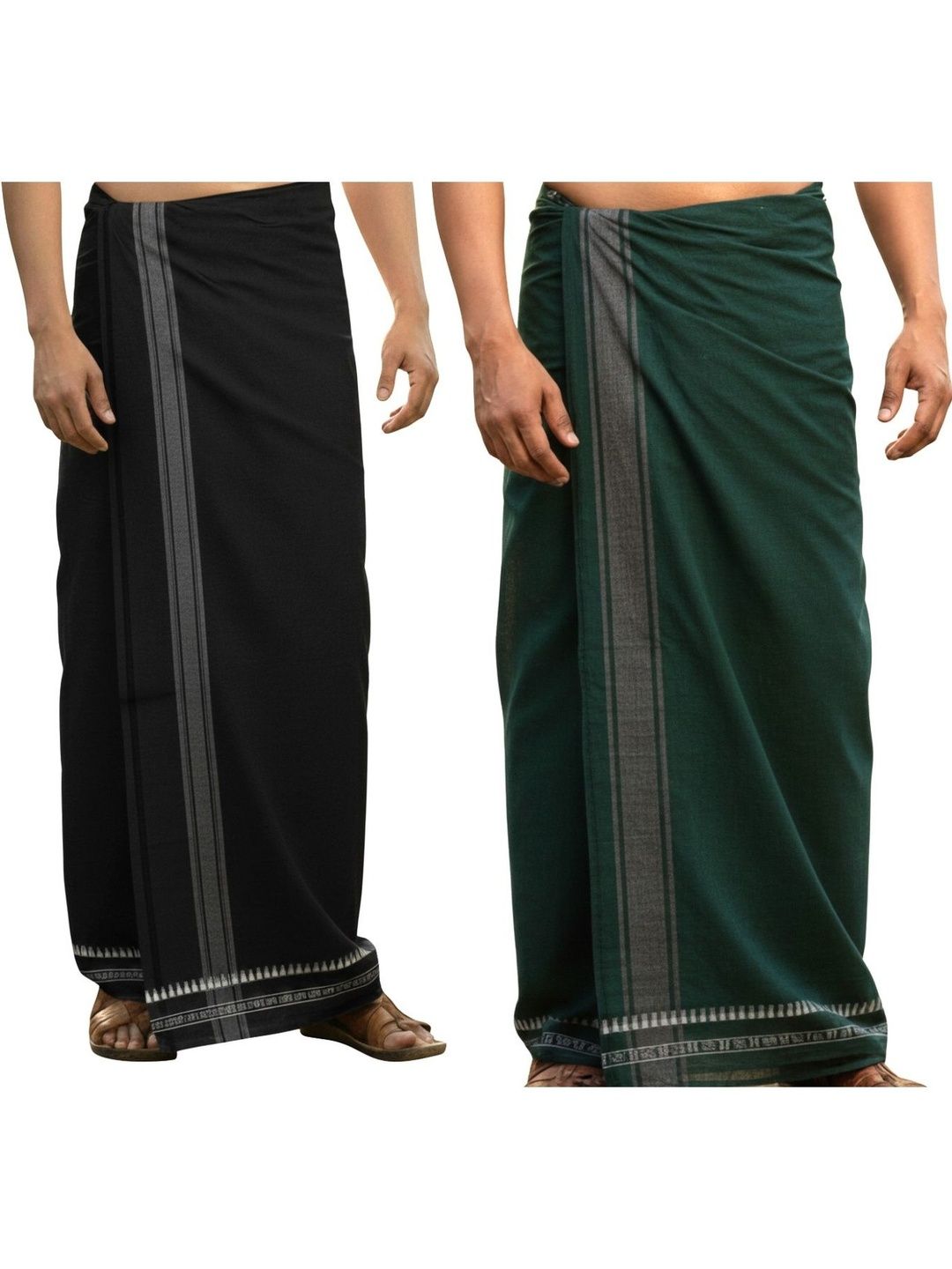 Sharan Elegance Men Striped Cotton Dhoti Dhotis-picture-48