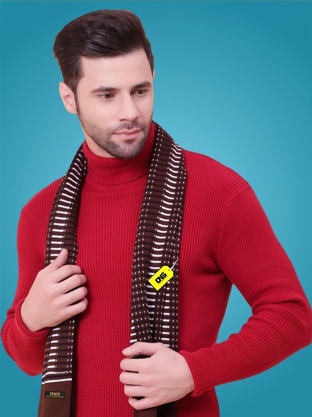 Daily Needs Shop Men Striped Merino Wool Mufflers-picture-37