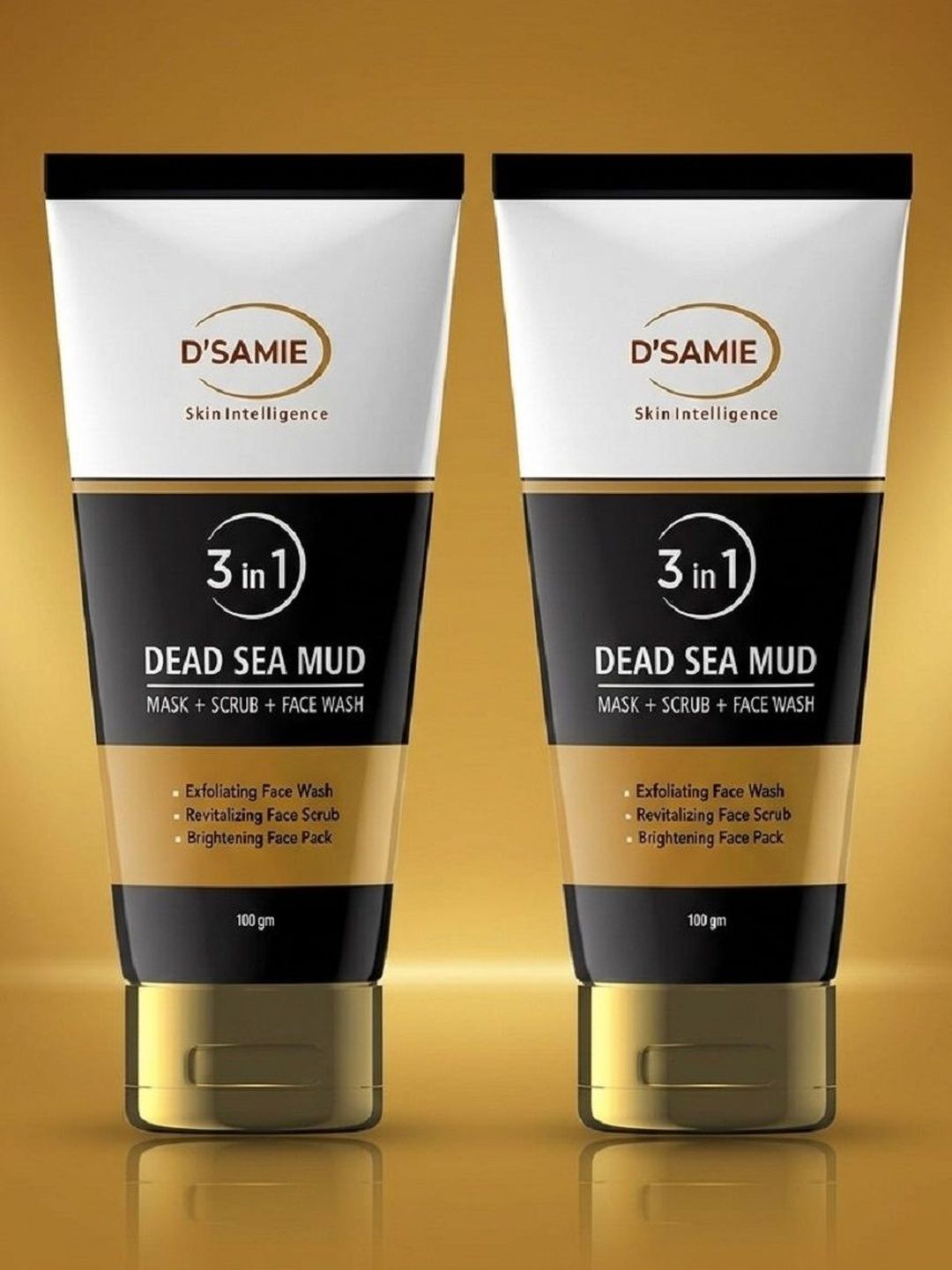 DSAMIE Set Of 3 3-in-1 Multifunctional Dead Sea Mud Mask + Scrub + Face Wash 100 ml Each-image-27