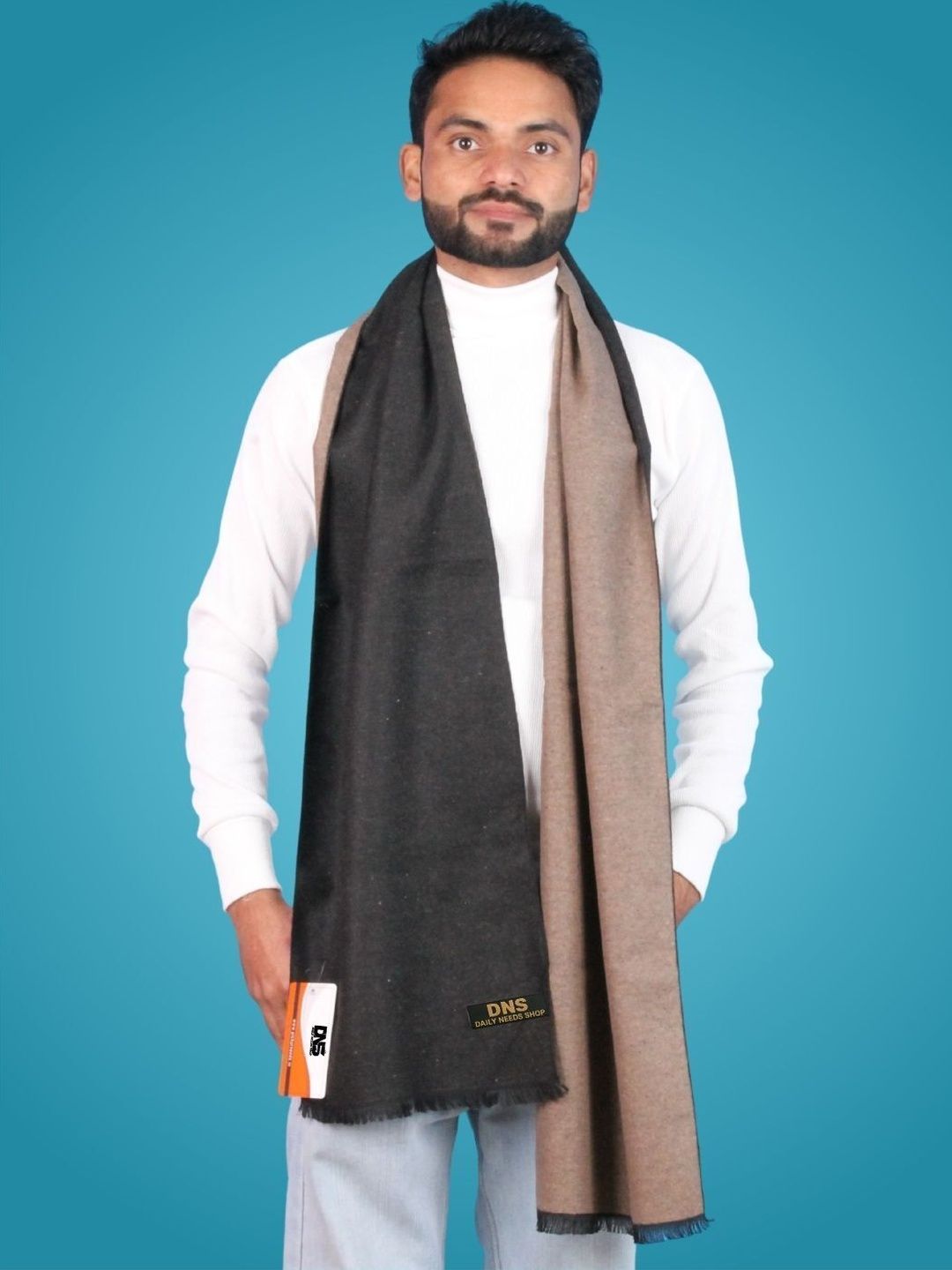 Daily Needs Shop Men Merino Wool Mufflers-image-35