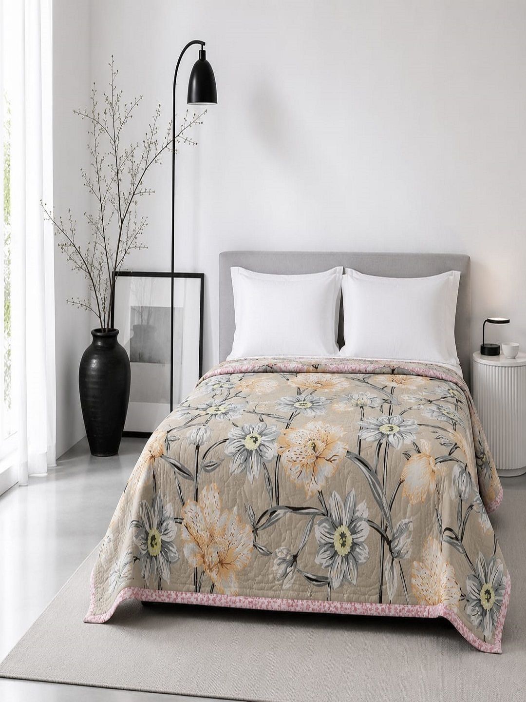 CHICERY Multicoloured Floral AC Room 210 GSM Comforter-picture-38